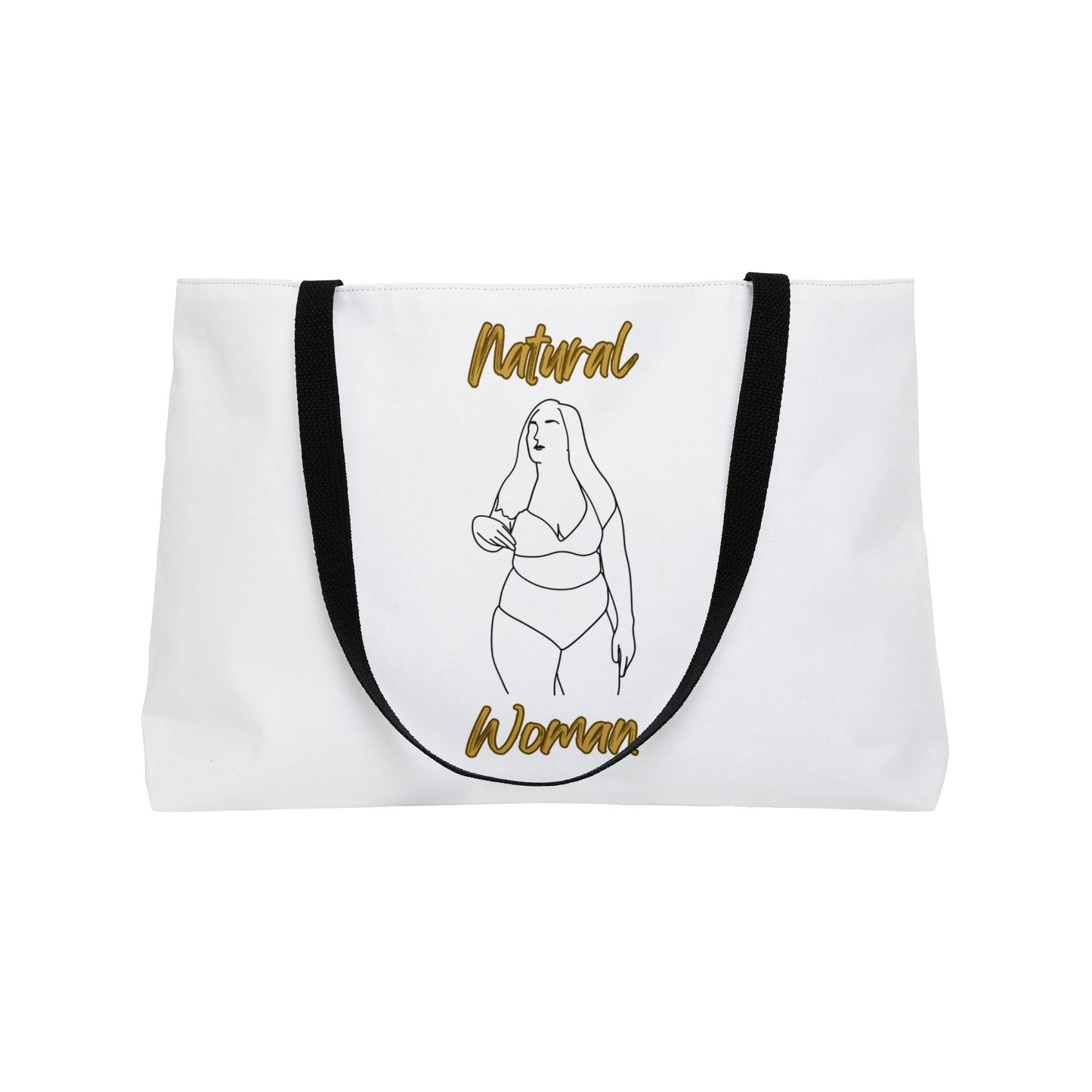 Natural Woman Full Beauty (BL) Weekender Tote Bag WHITE