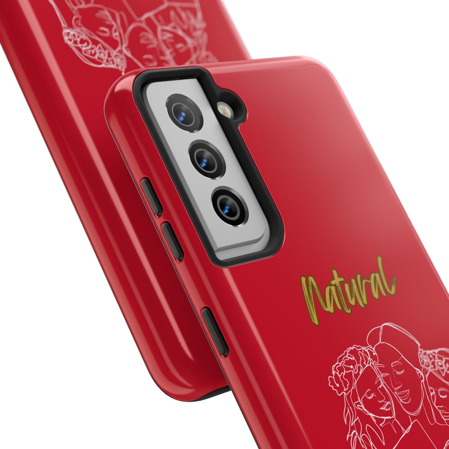 Natural Woman Me & My Girls (WL)Tough Phone Cases DARK RED