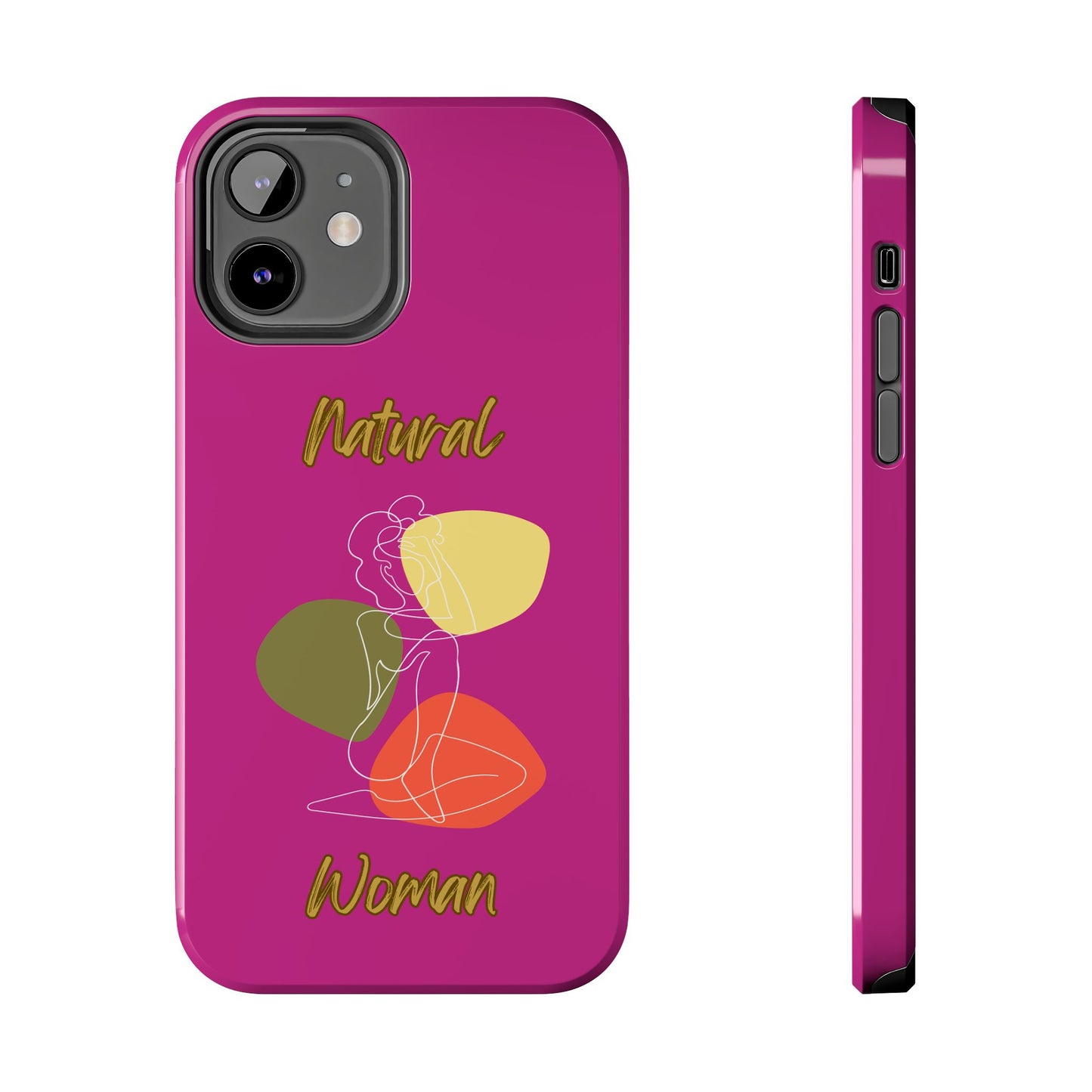 Natural Woman Colorful Pose (WL)Tough Phone Cases PINK