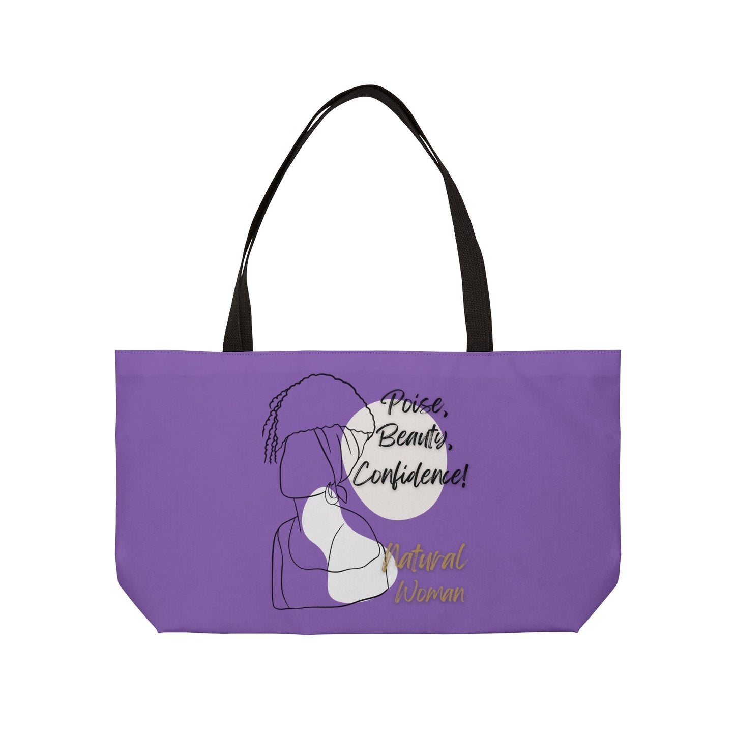 Natural Woman Puff (BL) Weekender Tote Bag LIGHT PURPLE