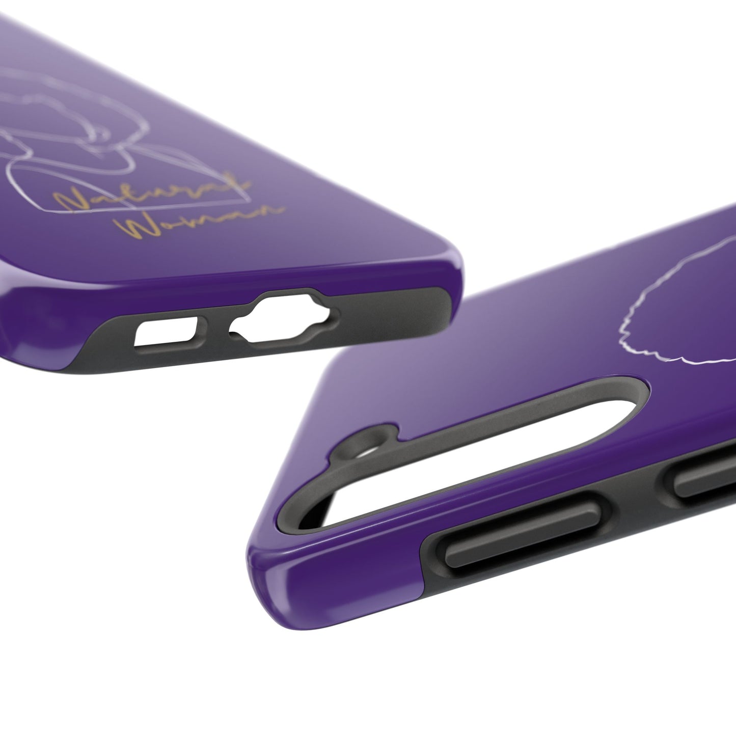 Natural Woman Afro (WL)Tough Phone Cases PURPLE