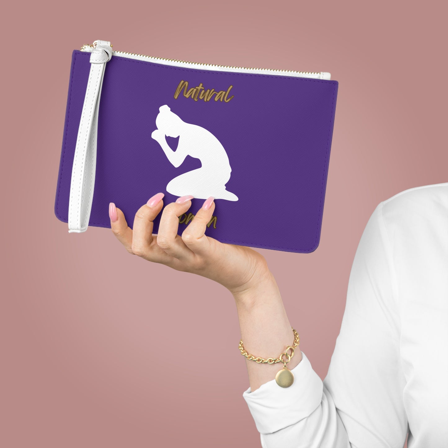 Natural Woman Pray (WL) Clutch Bag PURPLE