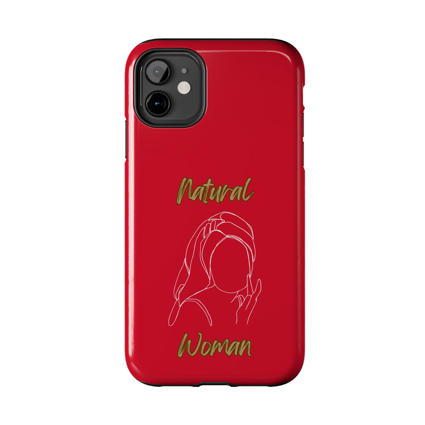 Natural Woman Towel Wrapped (WL)Tough Phone Cases DARK RED