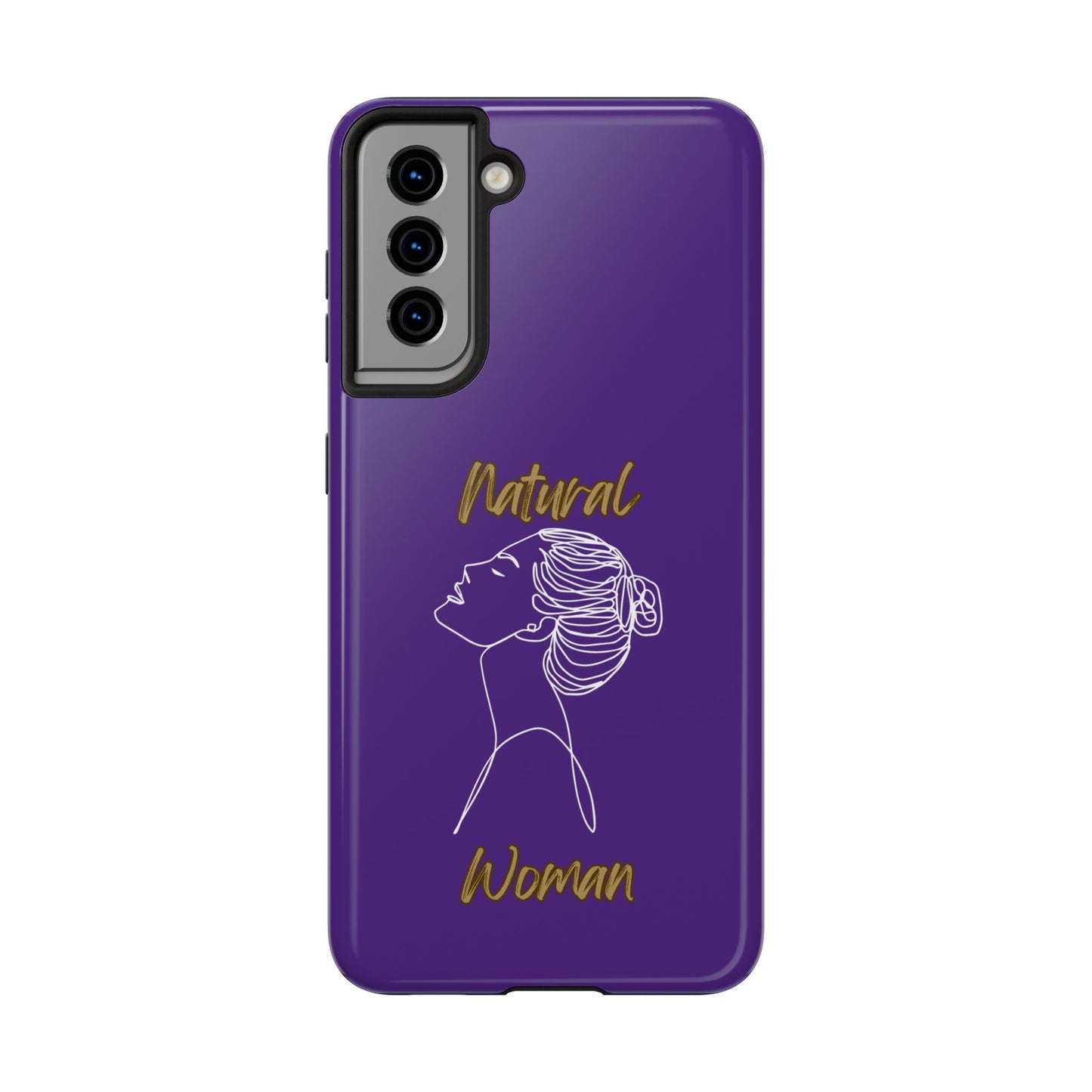 Natural Woman Wet Bun (WL) Tough Phone Cases PURPLE