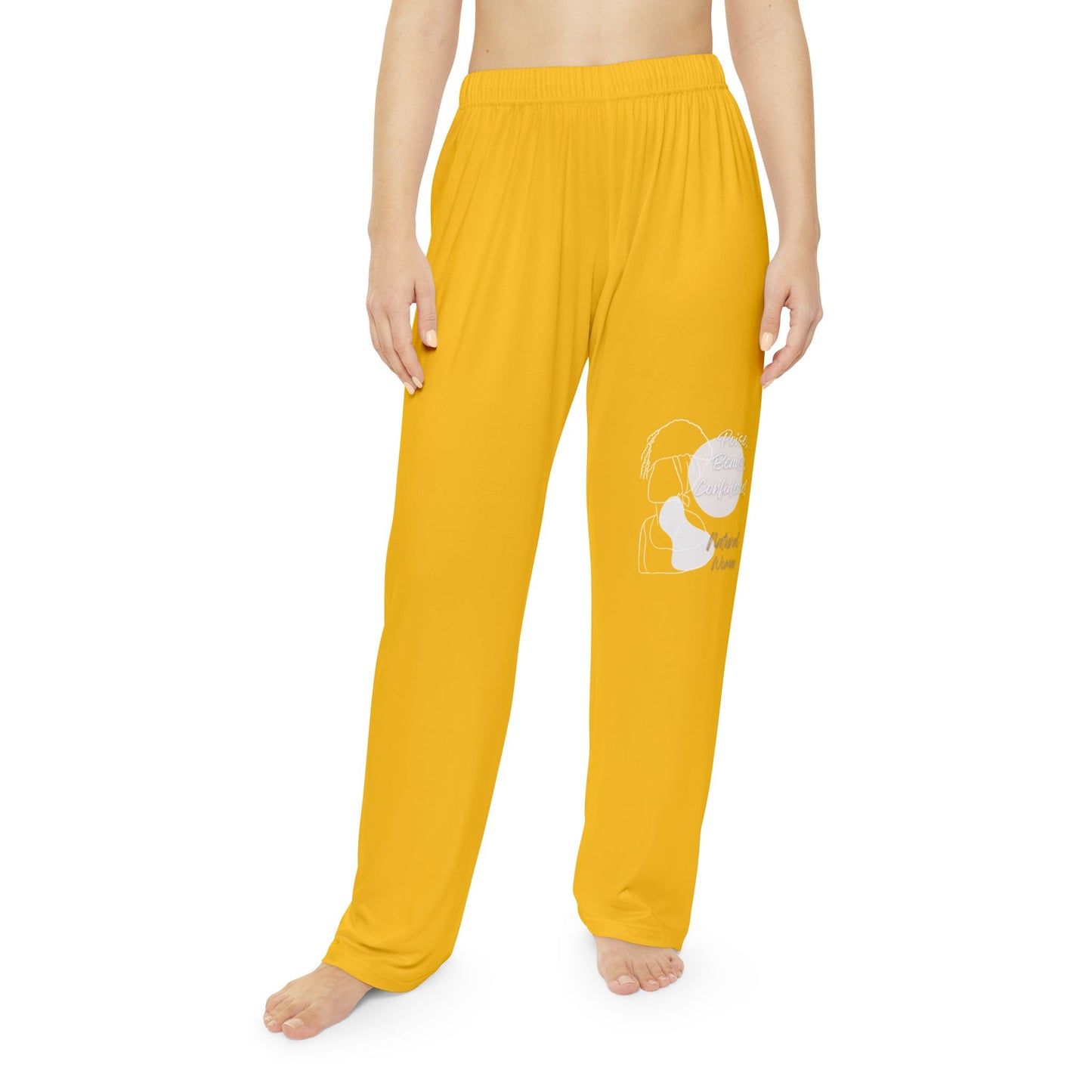 Natural Woman Puff (BL) Women's Pajama Pants YELLOW