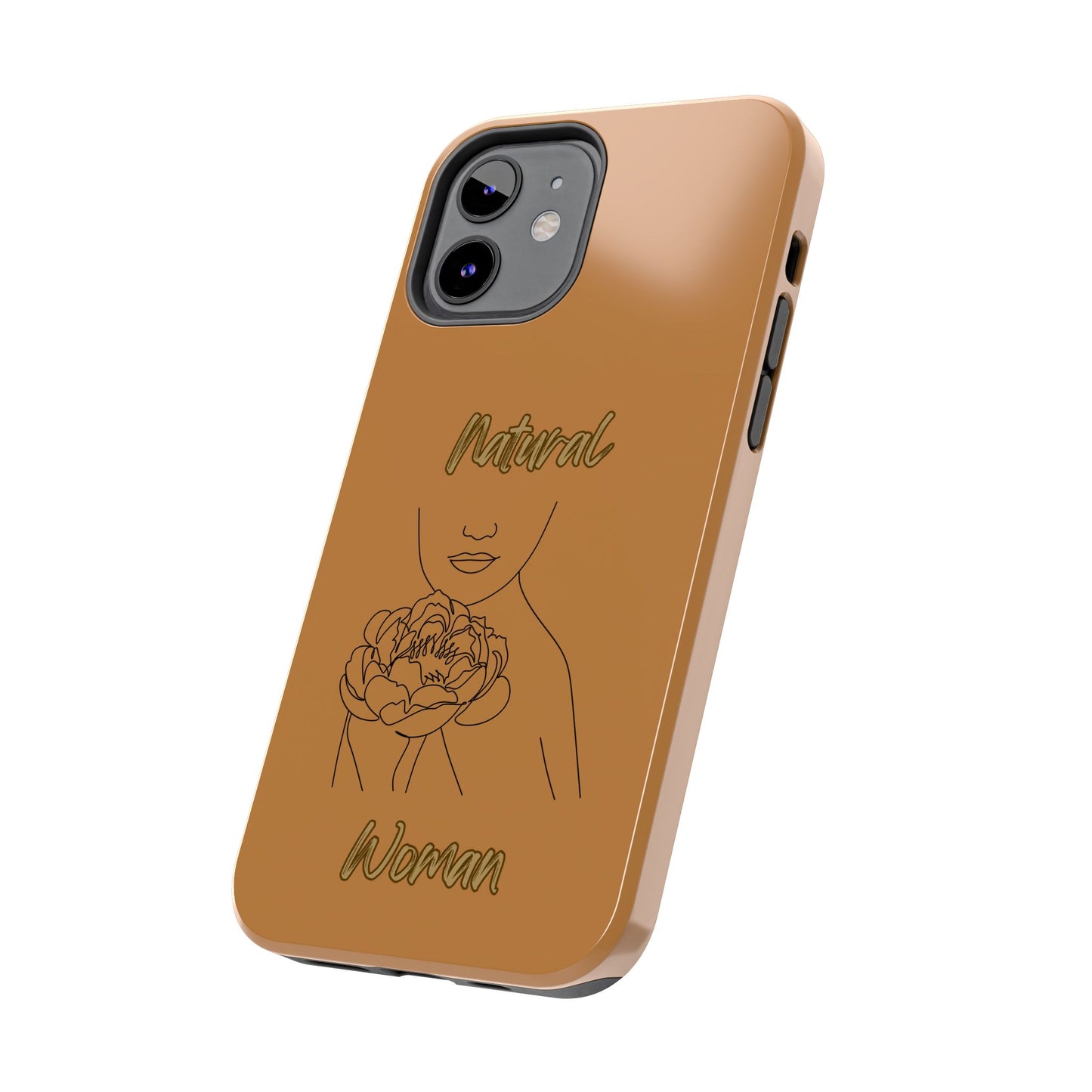 Natural Woman Kissed Flower (BL)Tough Phone Cases LIGHT BROWN
