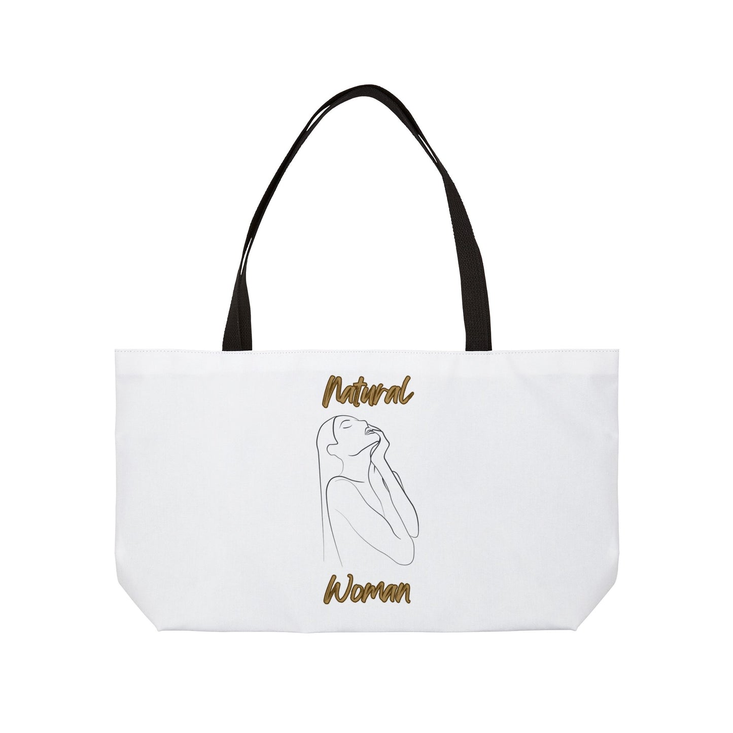 Natural Woman Thank You (BL) Weekender Tote Bag WHITE