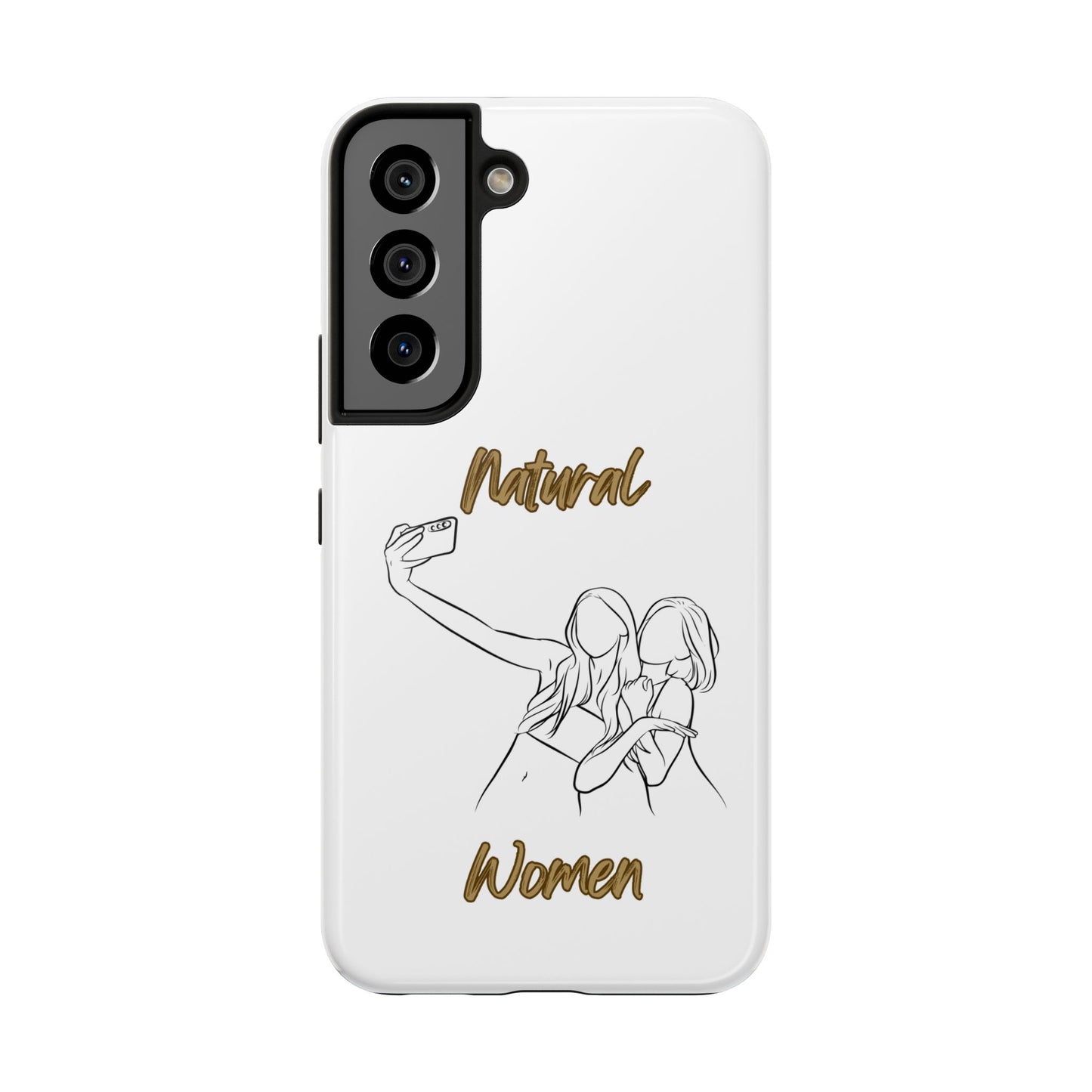 Natural Woman Friends Selfie (BL)Tough Phone Cases WHITE