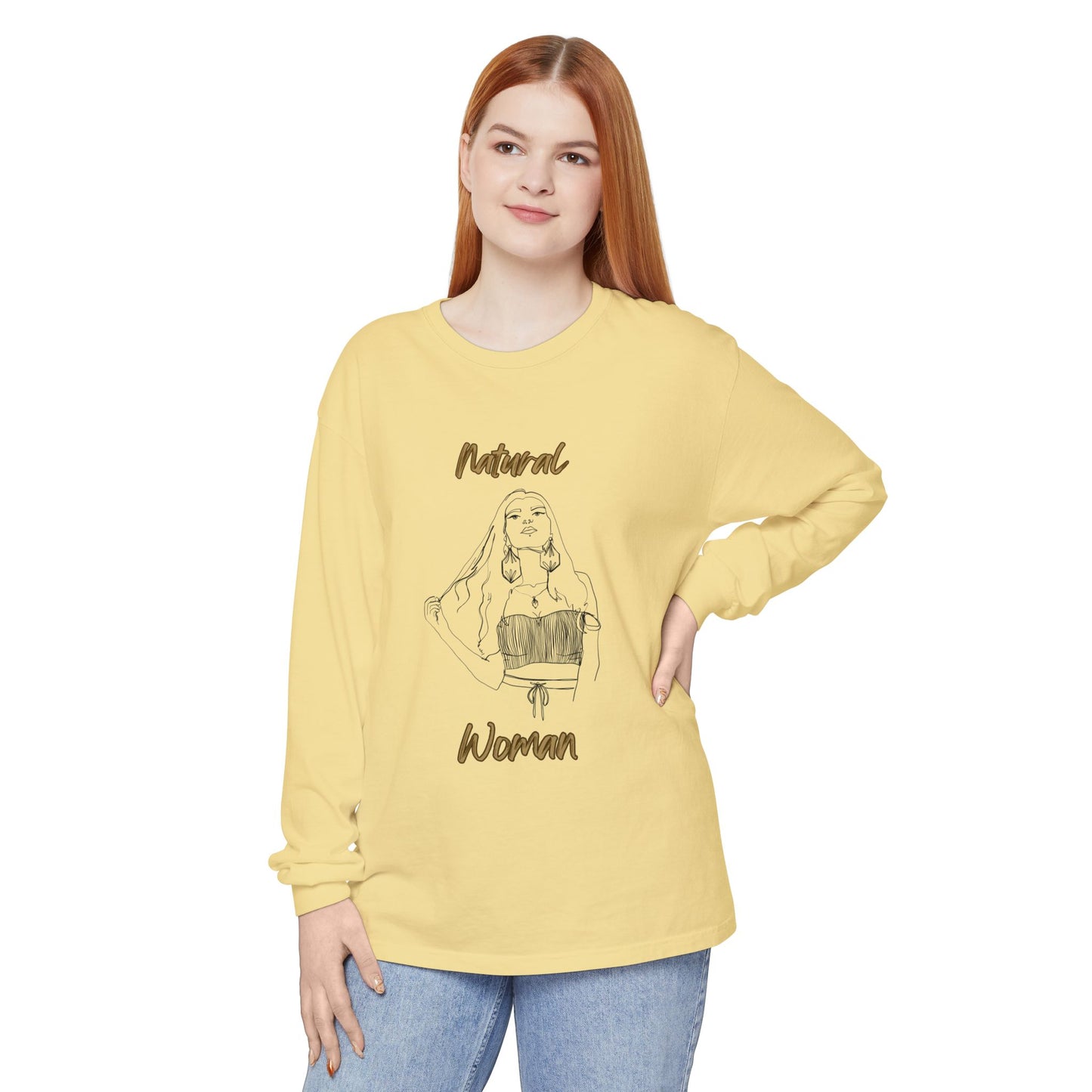 Natural Woman Thinking (BL) Long Sleeve T-Shirt