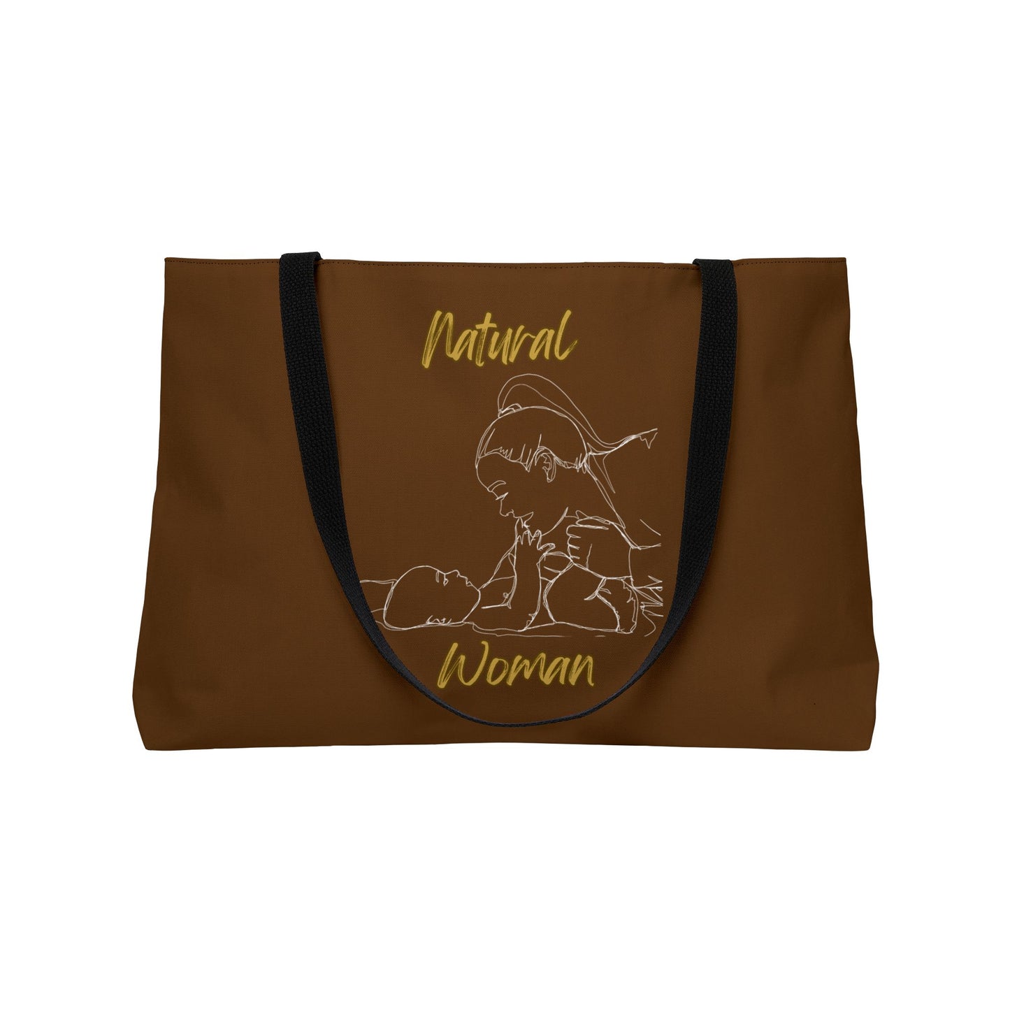 Natural Woman New Life (WL) Weekender Tote Bag BROWN