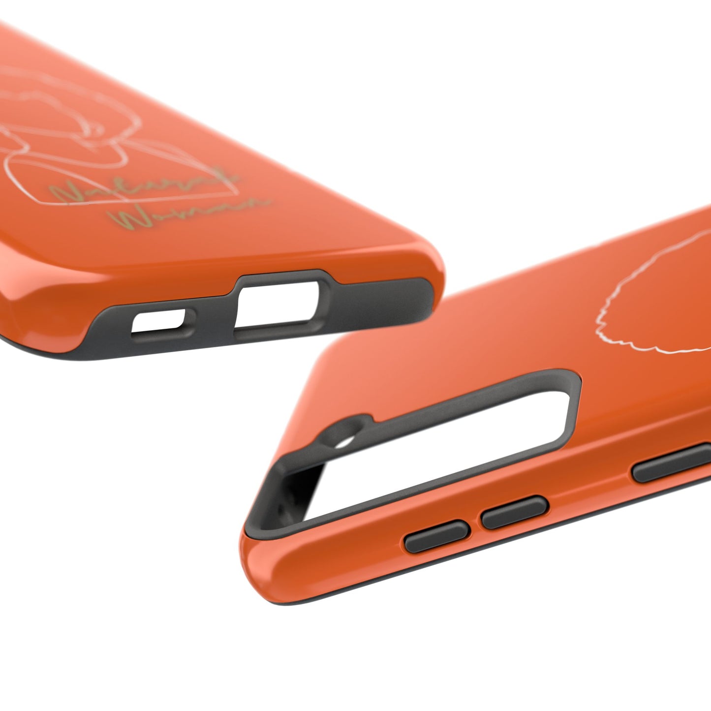 Natural Woman Afro (WL)Tough Phone Cases ORANGE