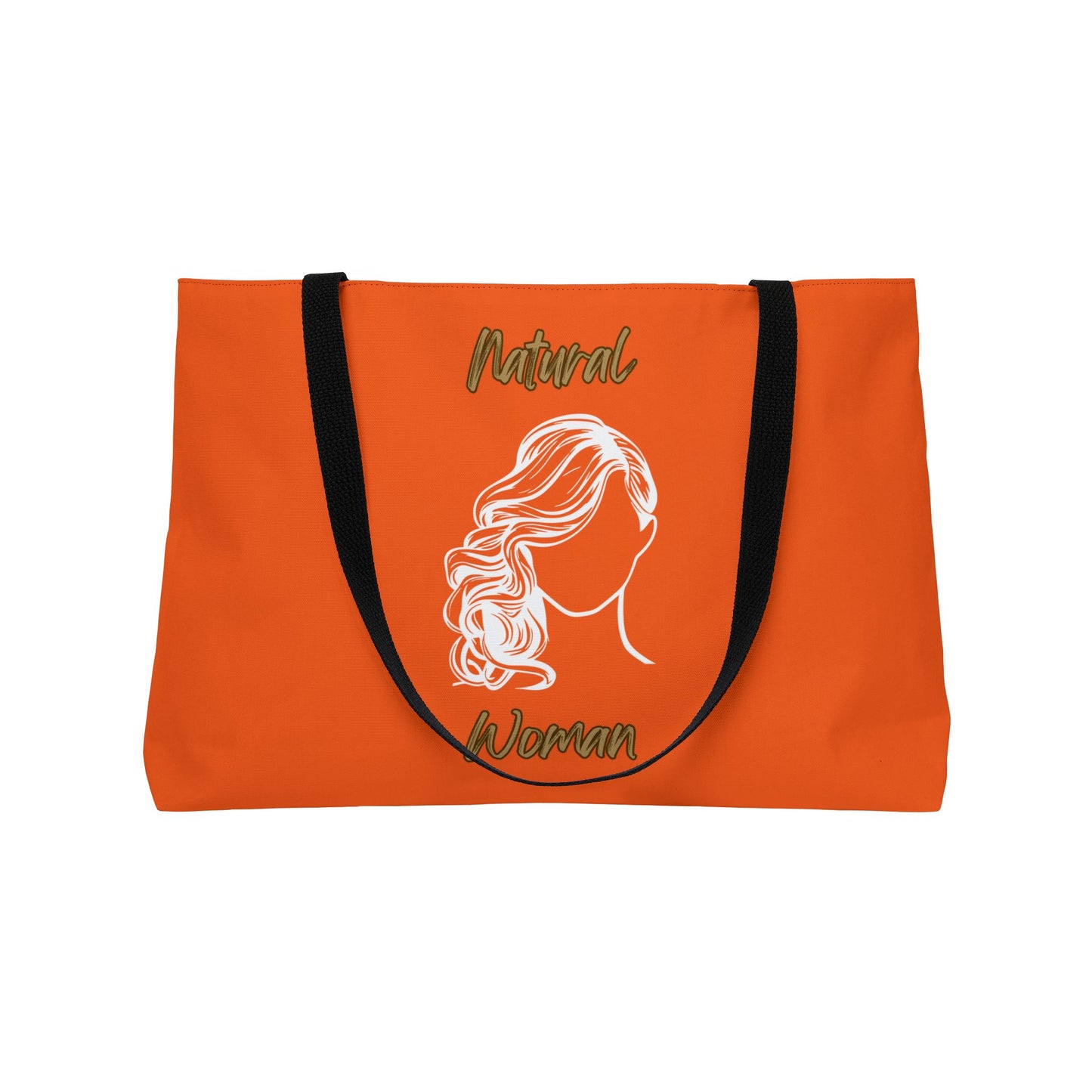 Natural Woman Long Curl (WL) Weekender Tote Bag ORANGE