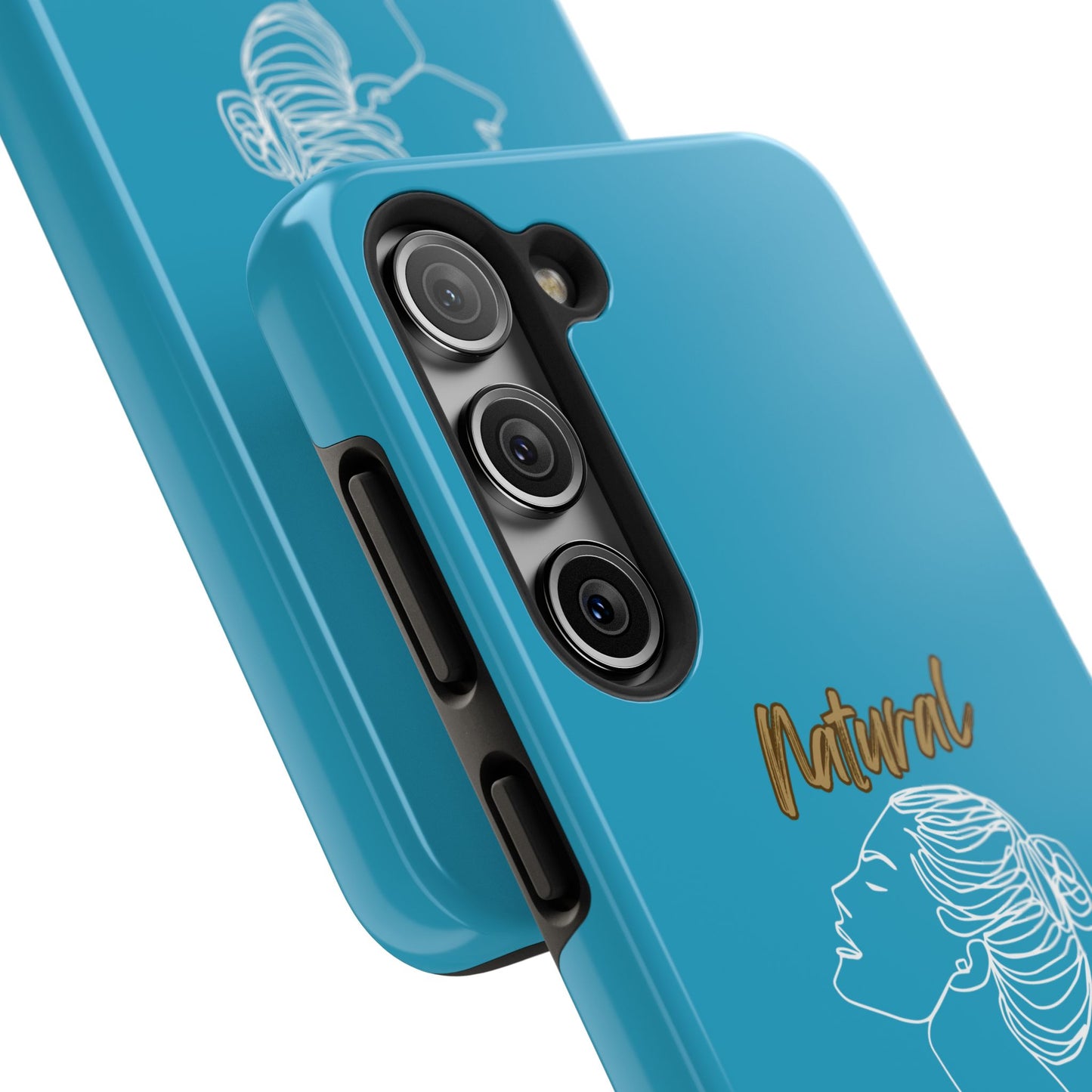 Natural Woman Wet Bun (WL) Tough Phone Cases TURQUOISE