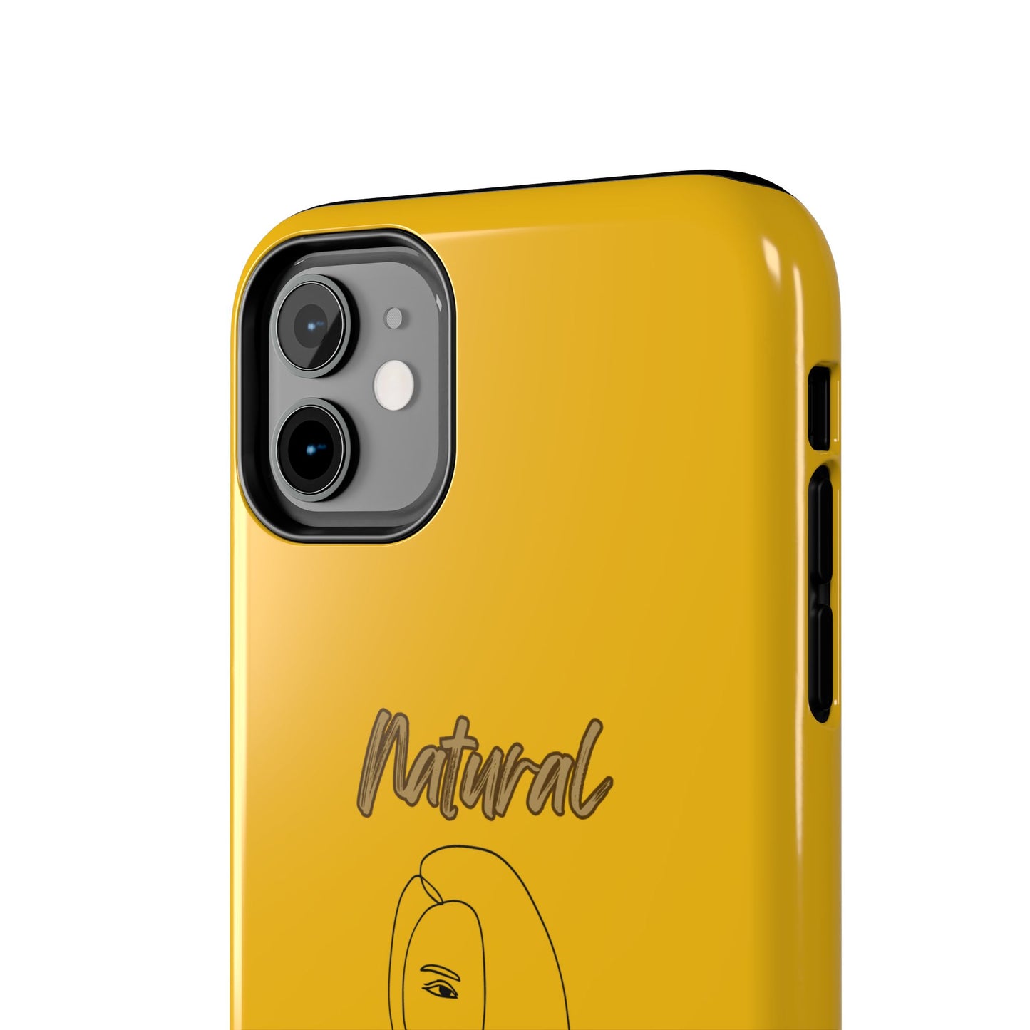 Natural Woman Covered Eye (BL)Tough Phone Cases YELLOW