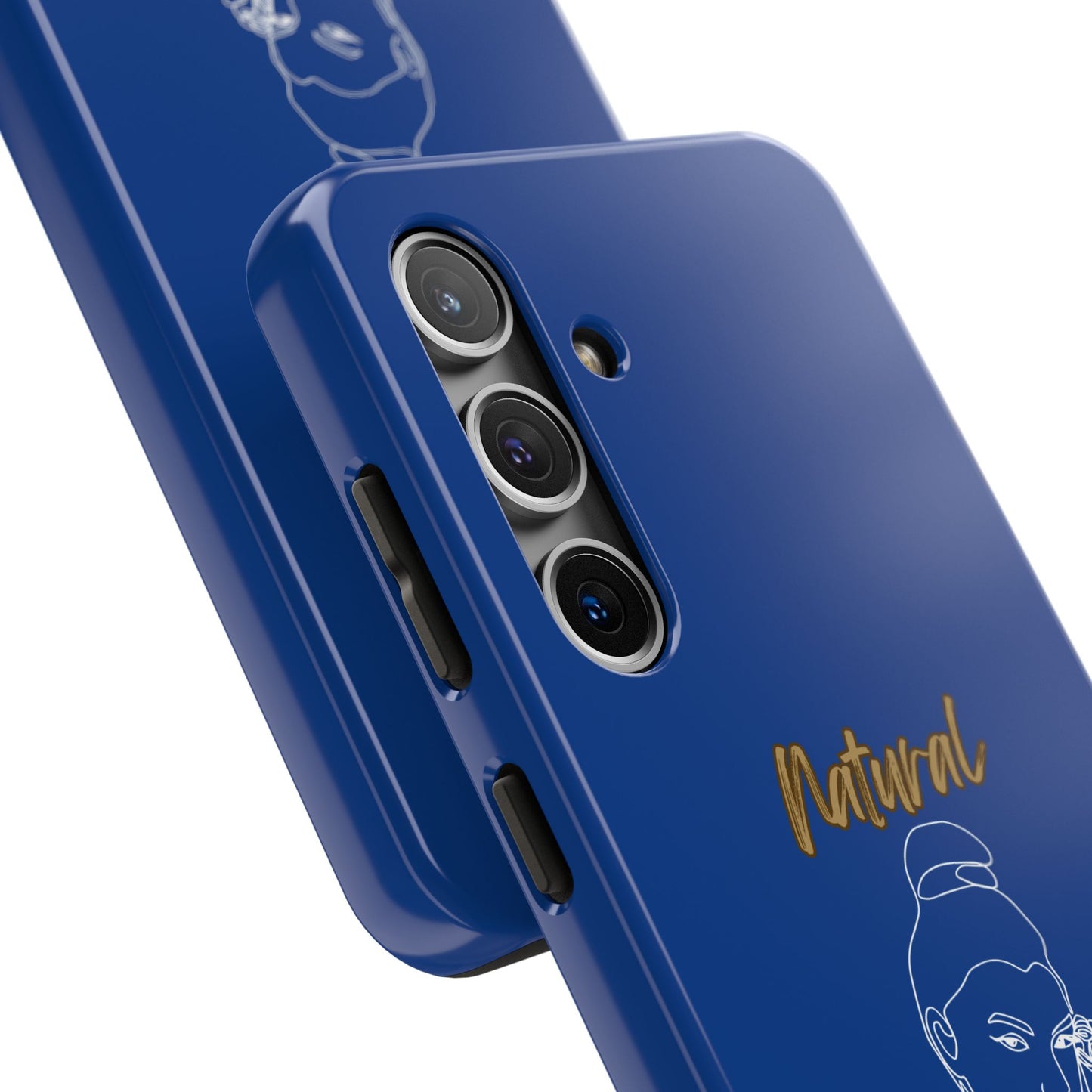 Natural Woman Sassy Bun (WL) Tough Phone Cases DARK BLUE
