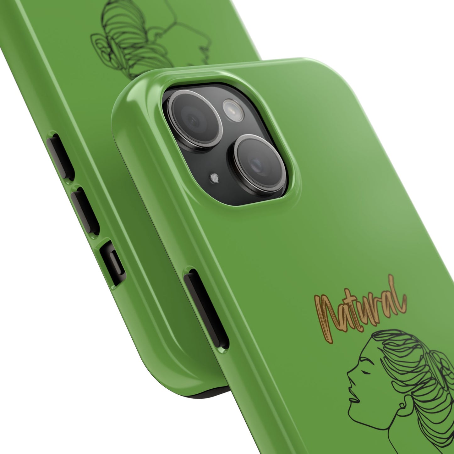 Natural Woman Wet Bun (BL) Tough Phone Cases GREEN