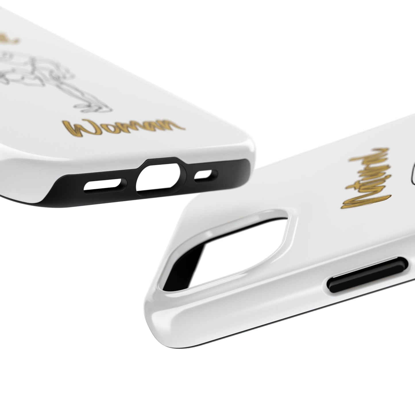 Natural Woman Flexible (BL)Tough Phone Cases WHITE
