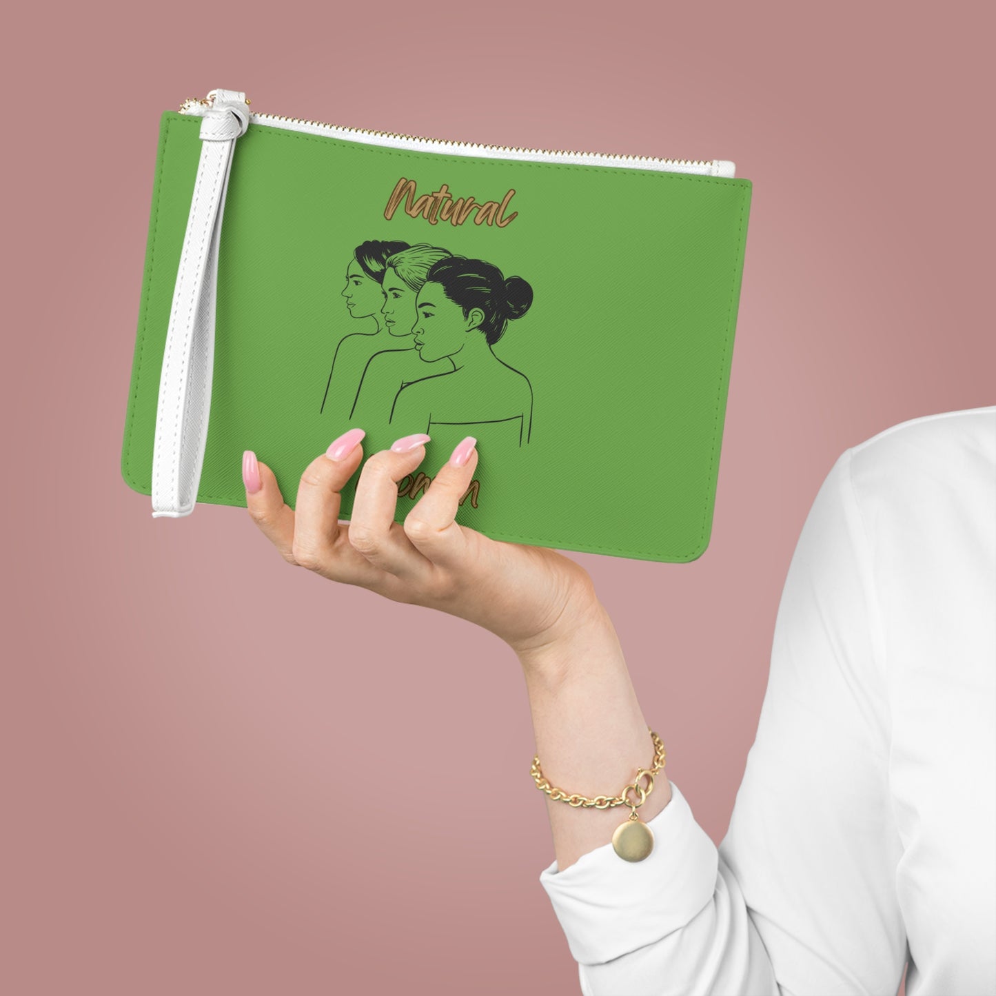 Natural Woman United Friends (BL) Clutch Bag GREEN