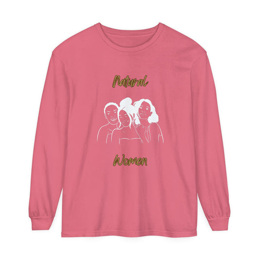 Natural Woman Laughing Friends (WL) Long Sleeve T-Shirt