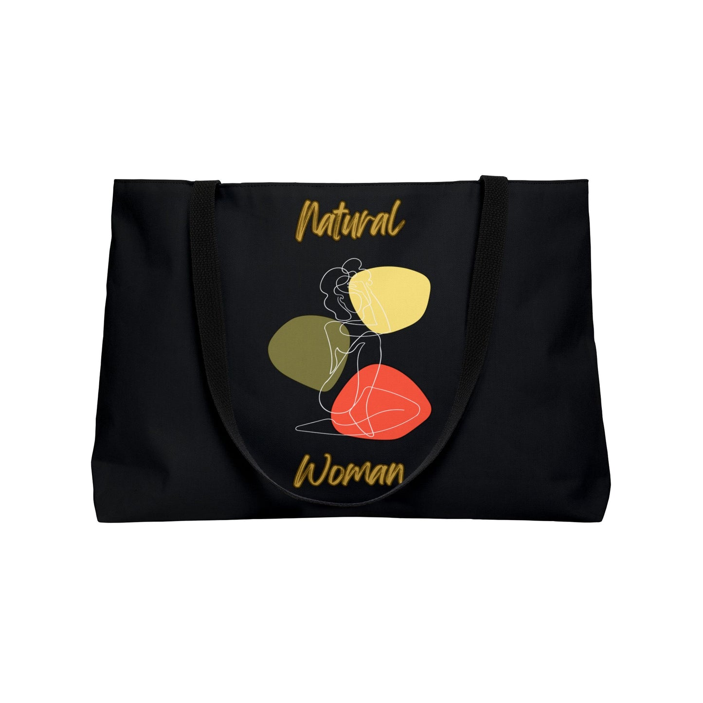 Natural Woman Colorful Pose (WL) Weekender Tote Bag BLACK