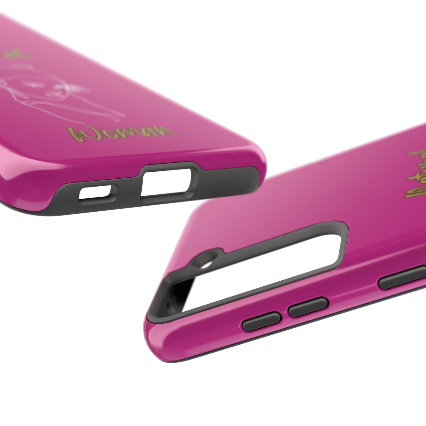 Natural Woman Sassy Bun (WL) Tough Phone Cases PINK