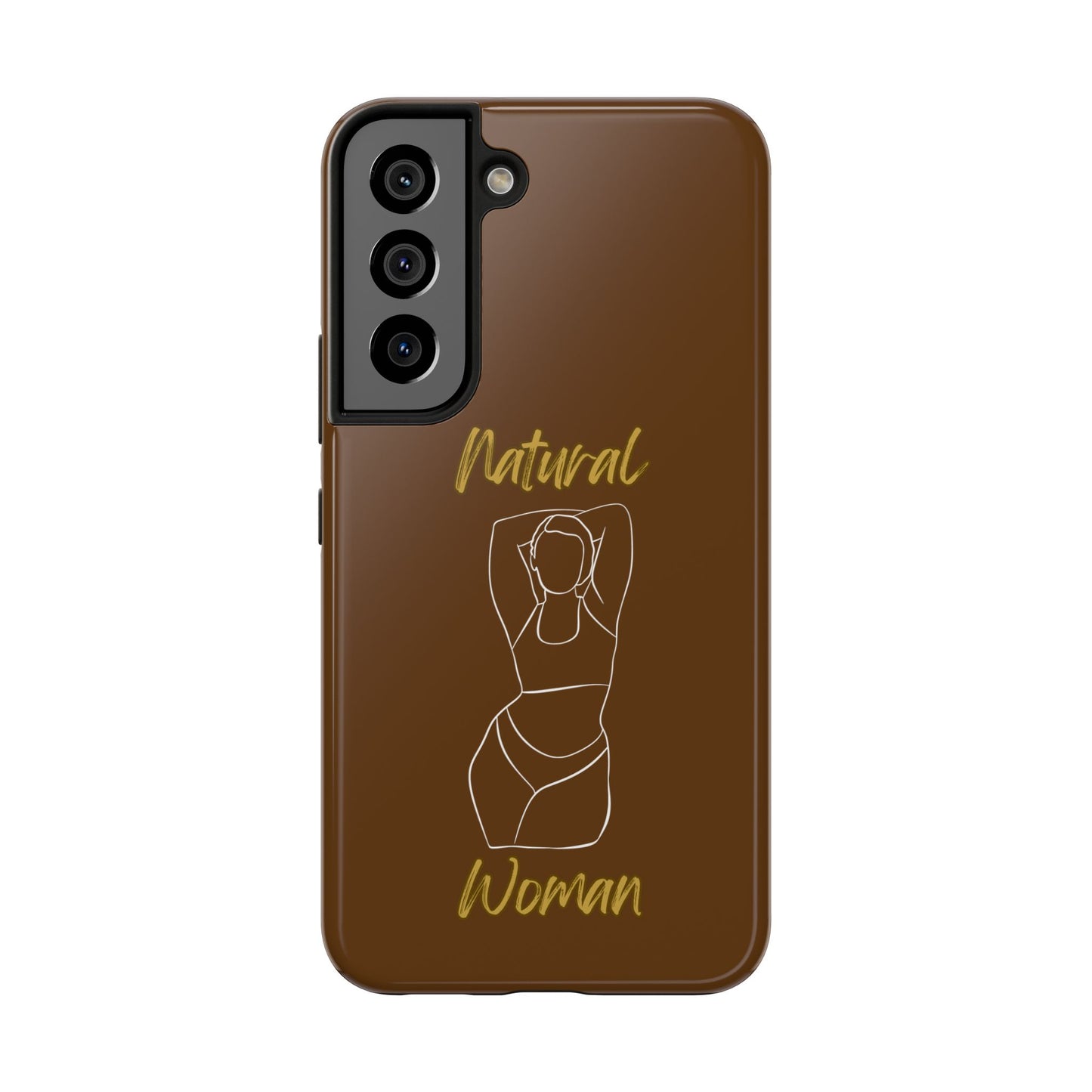 Natural Woman I Love Me (WL)Tough Phone Cases BROWN