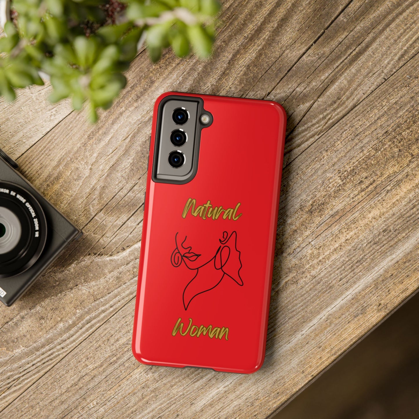 Natural Woman Lips (BL)Tough Phone Cases RED