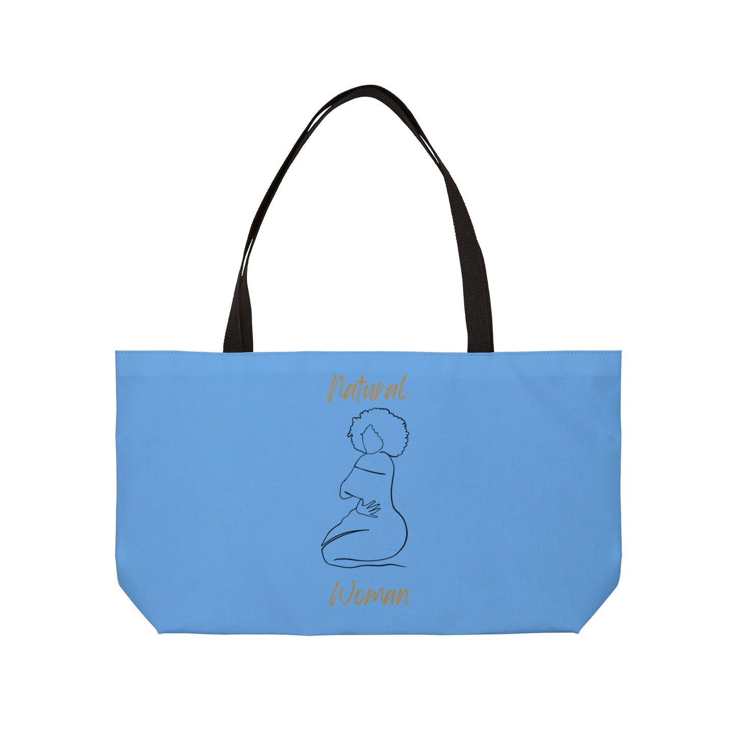 Natural Woman Hug (BL) Weekender Tote Bag LIGHT BLUE