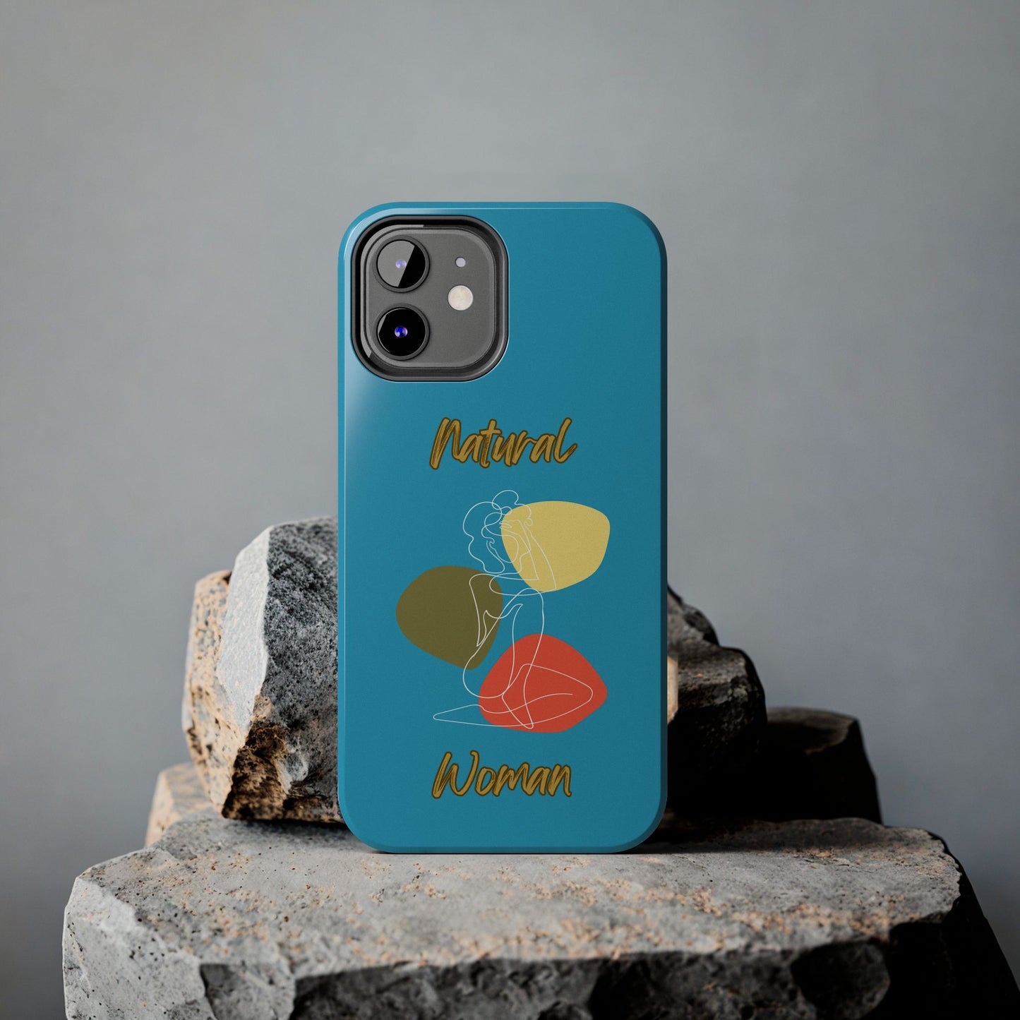 Natural Woman Colorful Pose (WL)Tough Phone Cases TURQUOISE