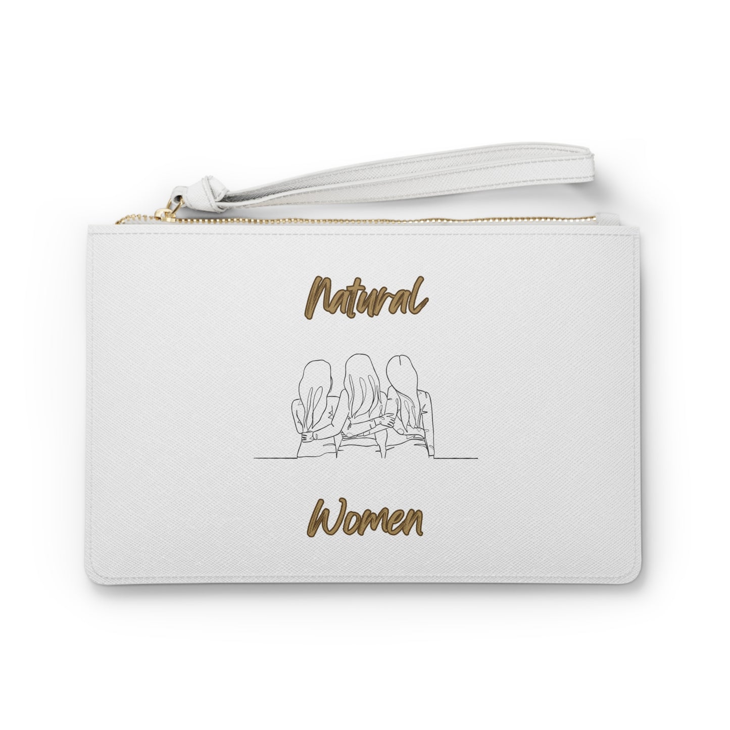 Natural Women Loving Friends (BL) Clutch Bag WHITE
