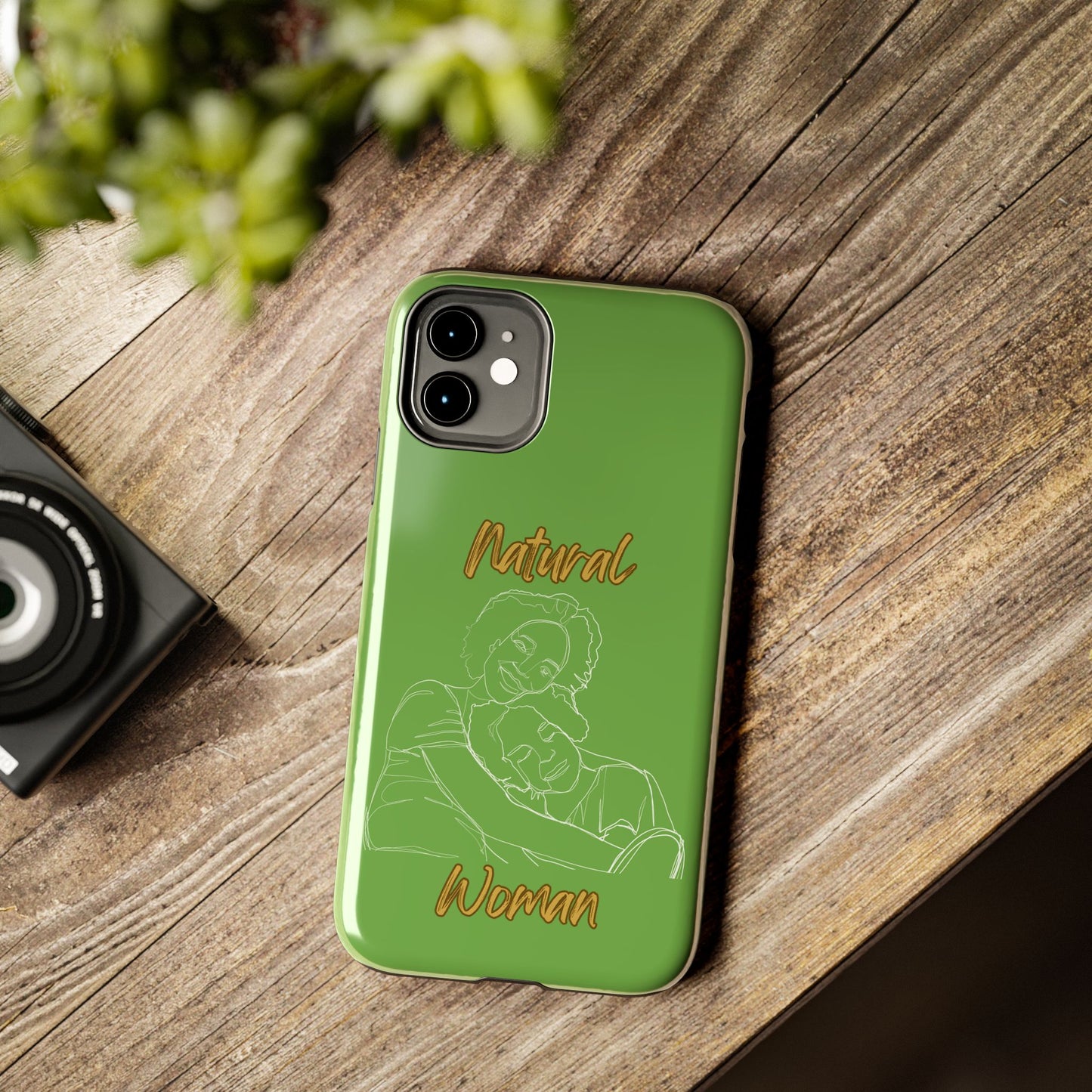 Natural Woman Loving Embrace (WL)Tough Phone Cases GREEN