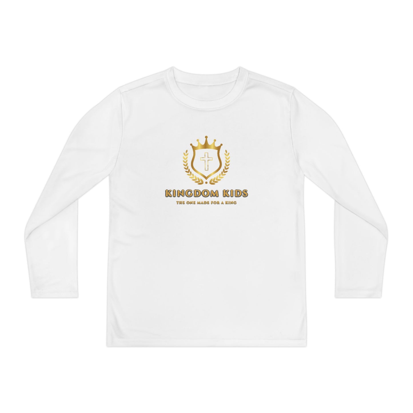 Kingdom Kids Youth Long Sleeve Tee - Crown Design