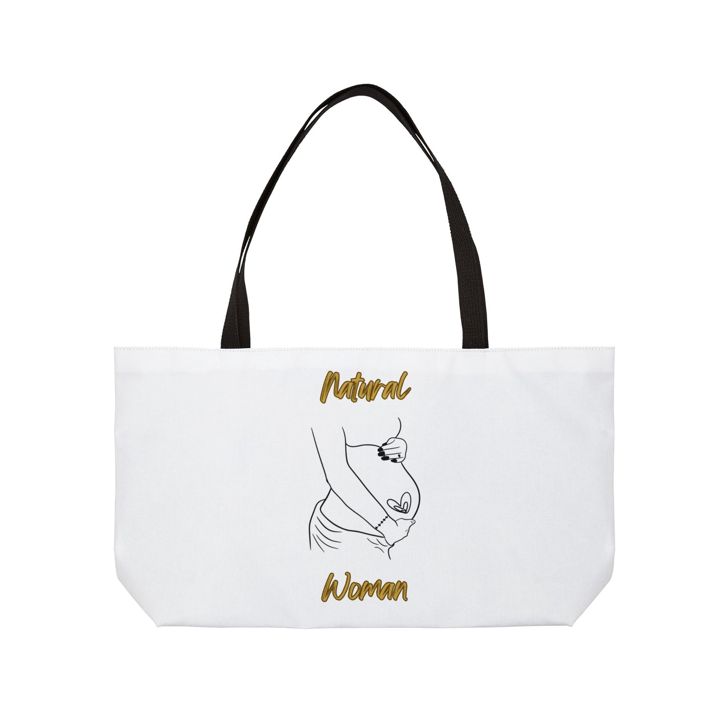 Natural Woman Loved In & Out (BL) Weekender Tote Bag WHITE