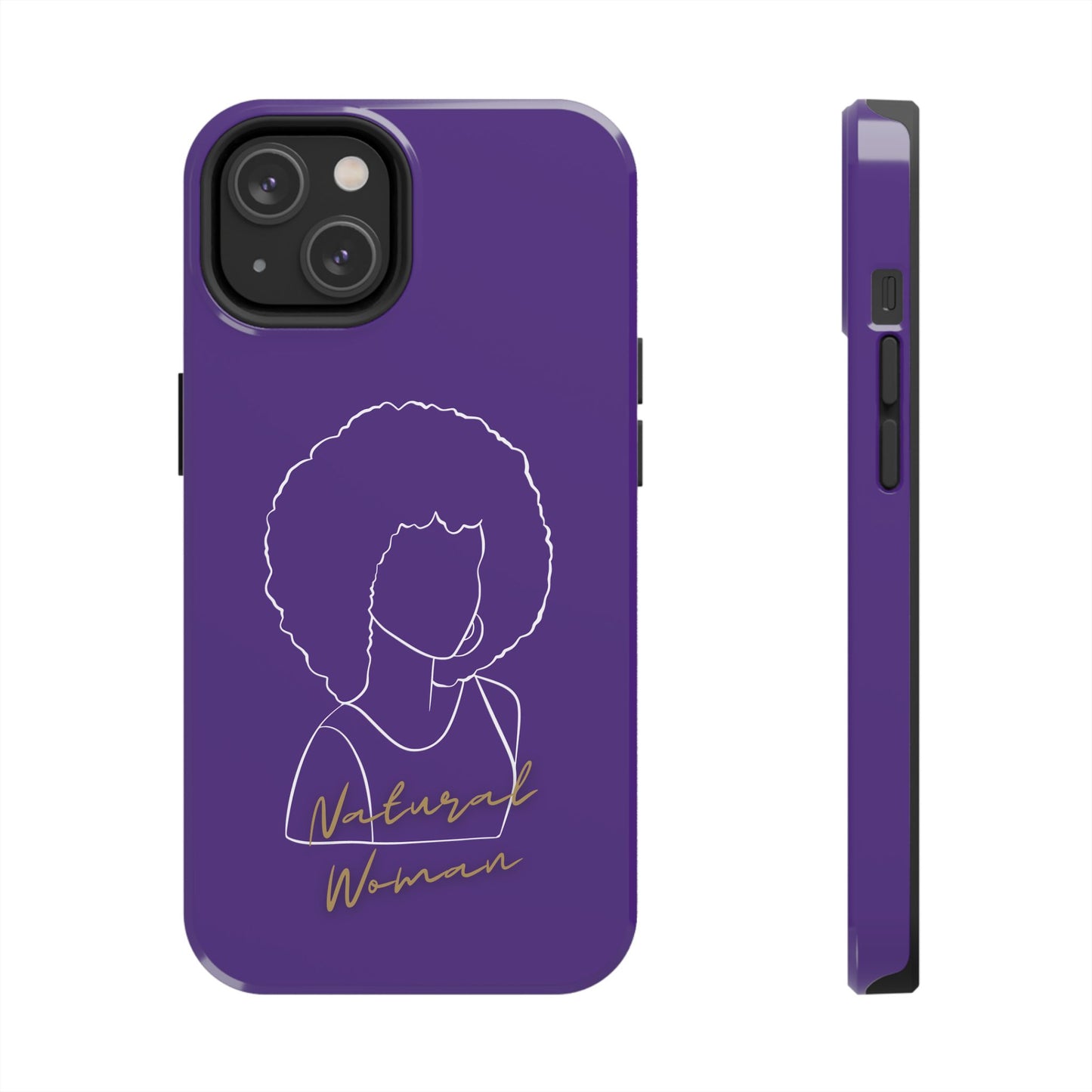 Natural Woman Afro (WL)Tough Phone Cases PURPLE