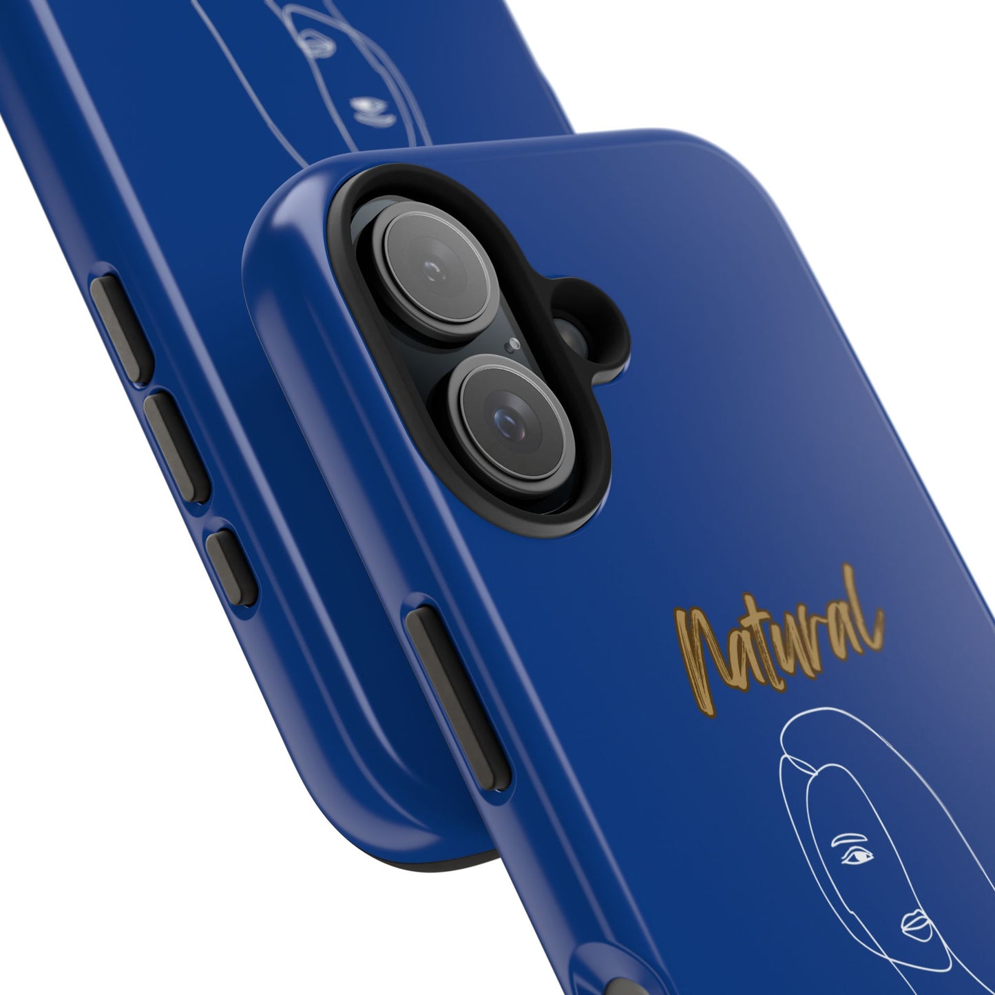 Natural Woman Covered Eye (WL)Tough Phone Cases DARK BLUE