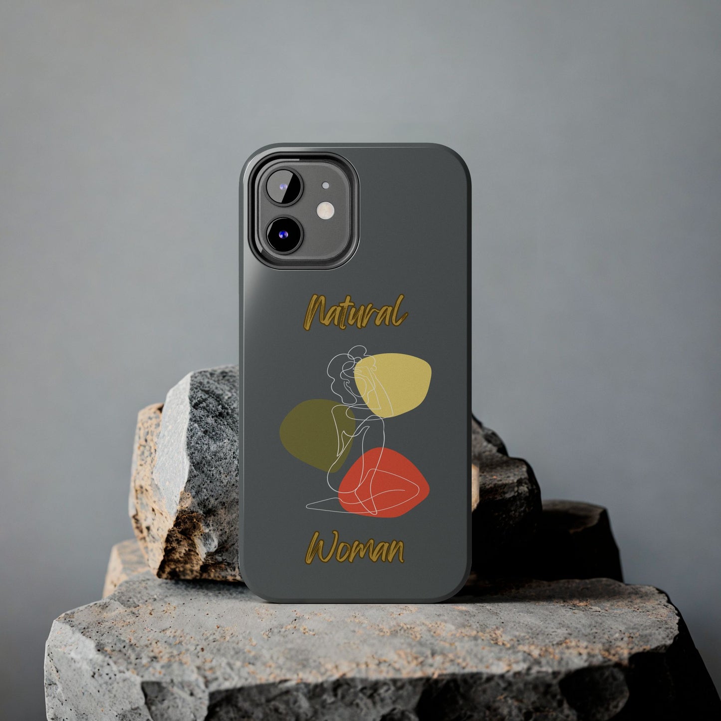 Natural Woman Colorful Pose (WL)Tough Phone Cases DARK GREY