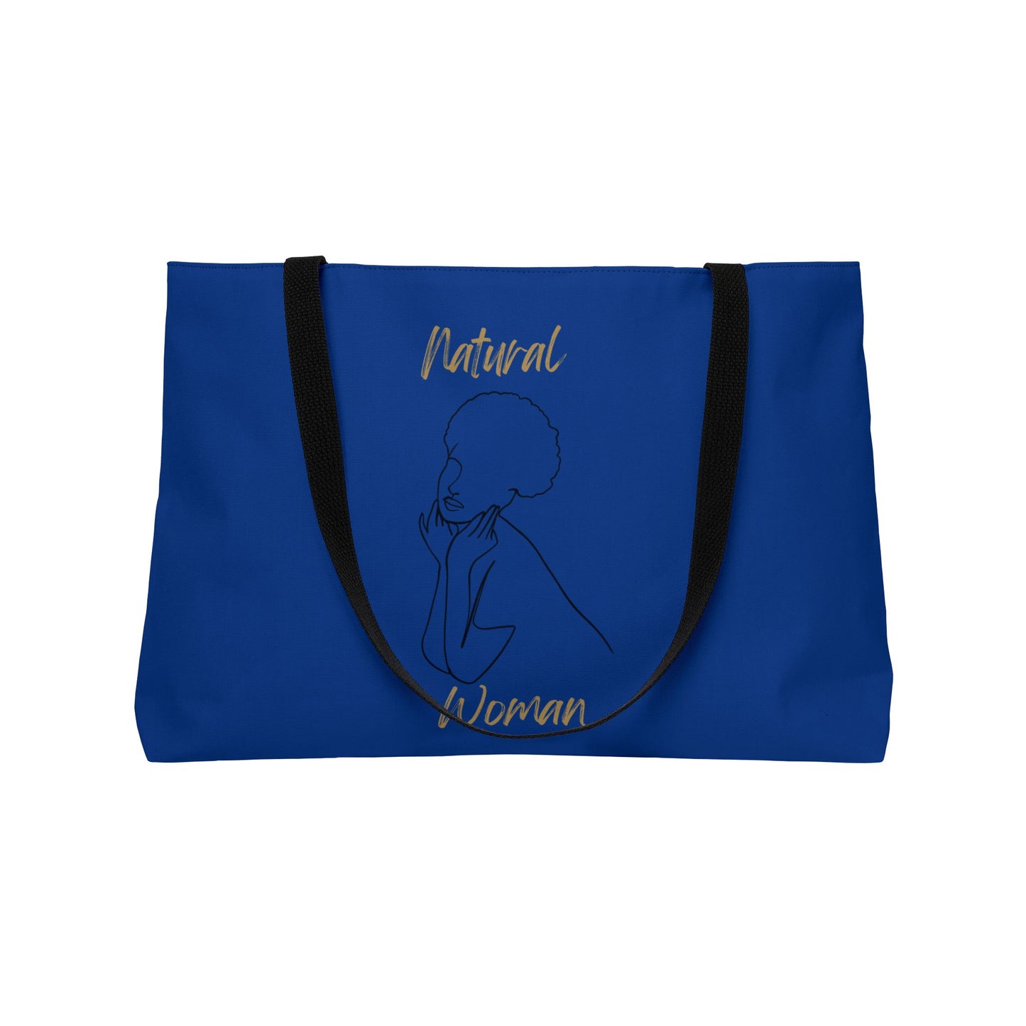 Natural Woman Cute Afro (BL) Weekender Tote Bag DARL BLUE