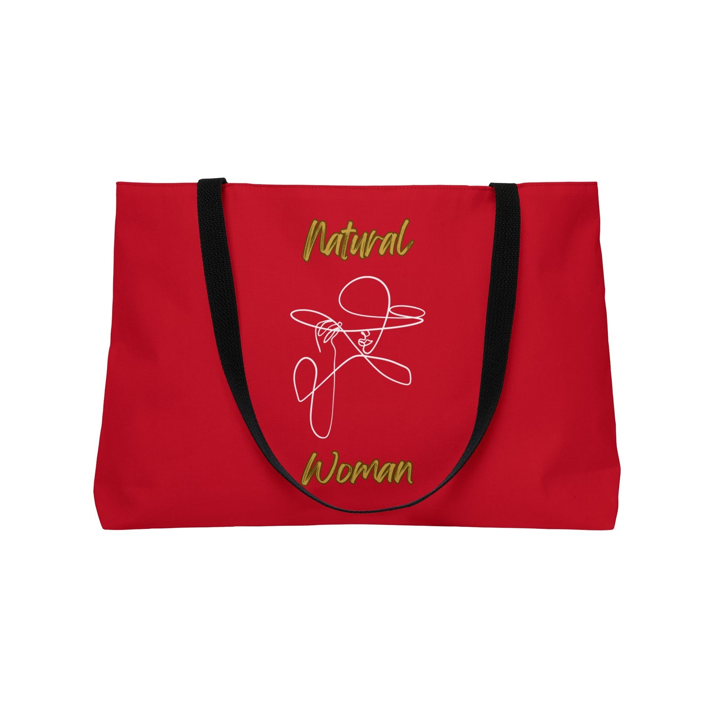 Natural Woman An Original (WL) Weekender Tote Bag DARK RED
