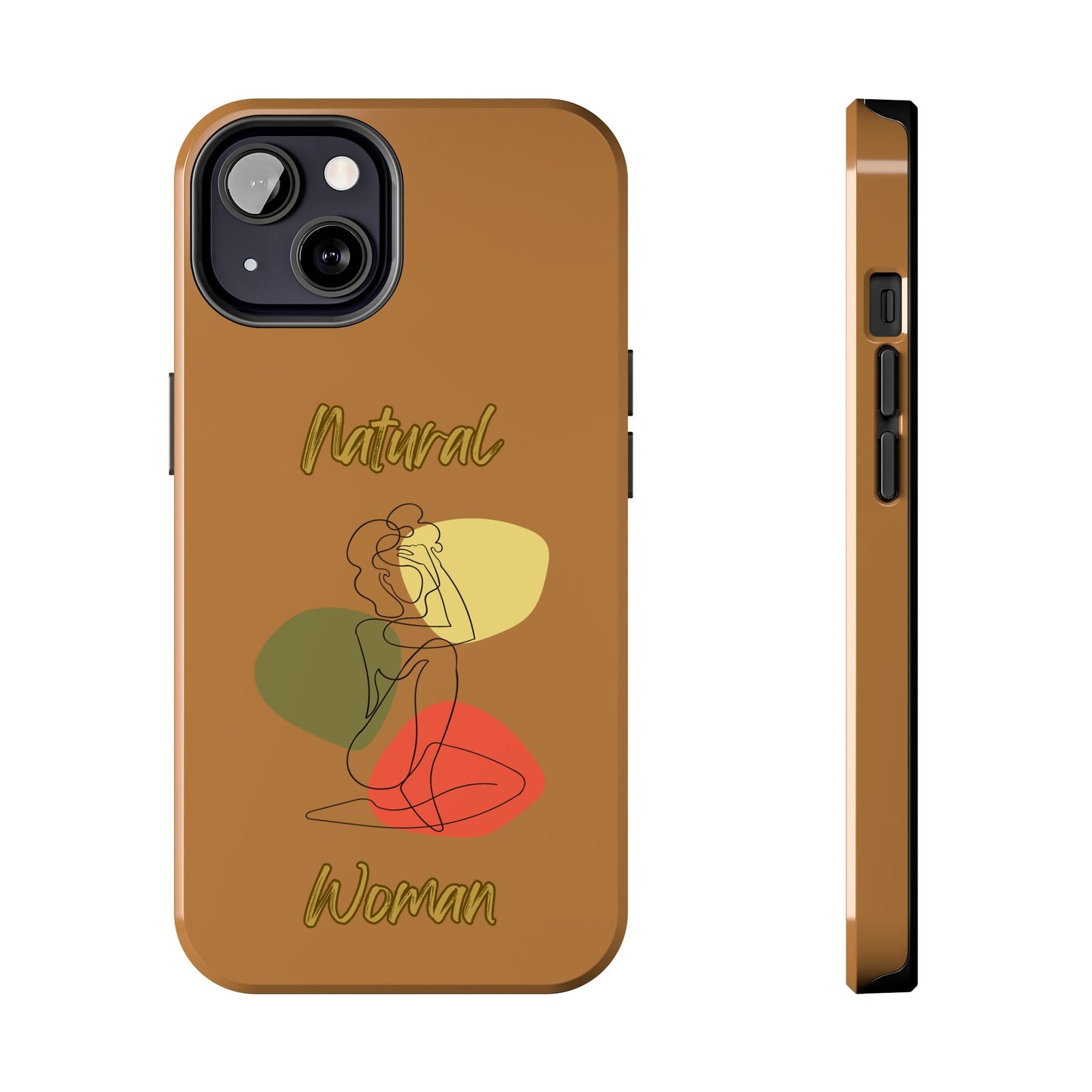 Natural Woman Colorful Pose (BL)Tough Phone Cases LIGHT BROWN