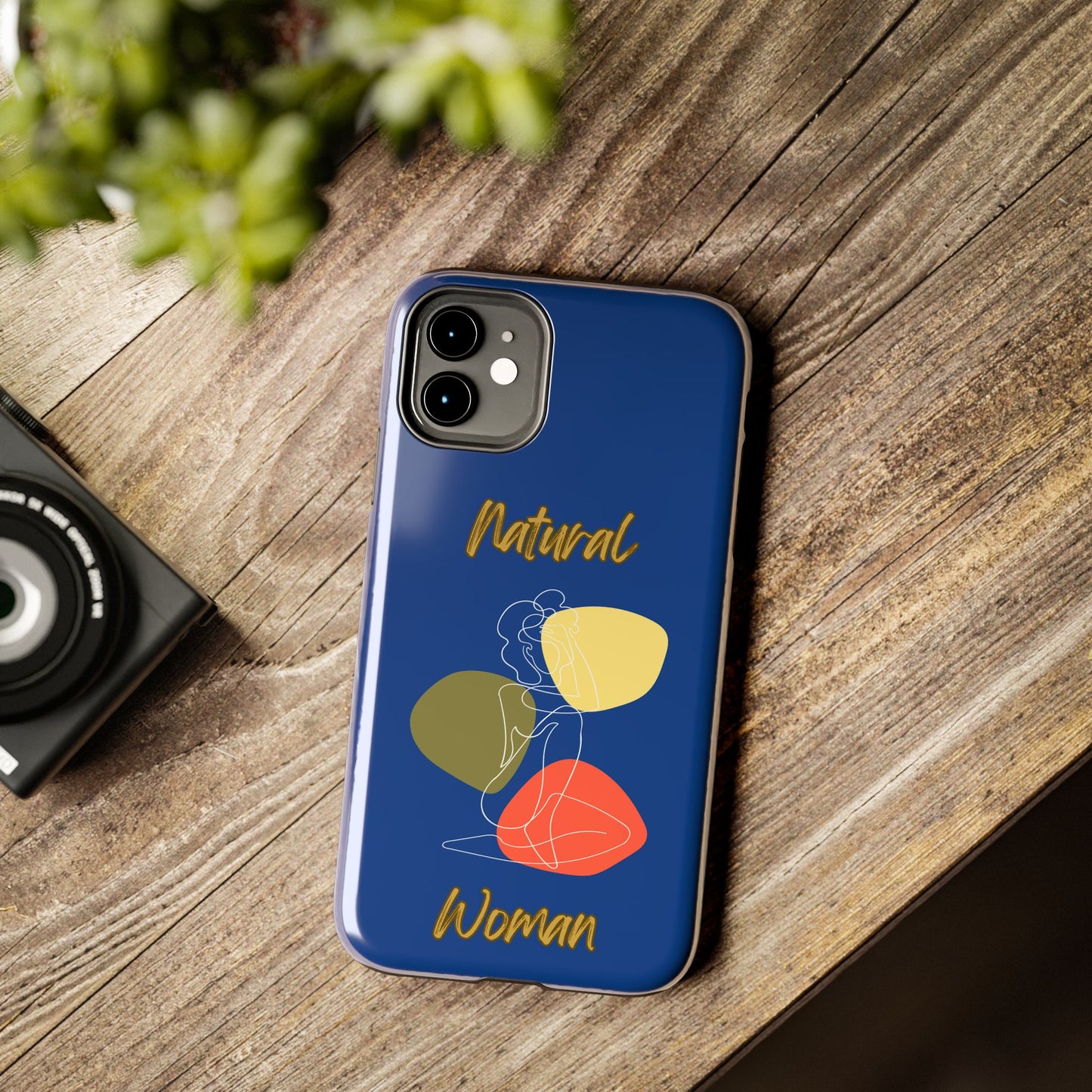 Natural Woman Colorful Pose (WL)Tough Phone Cases DARK BLUE