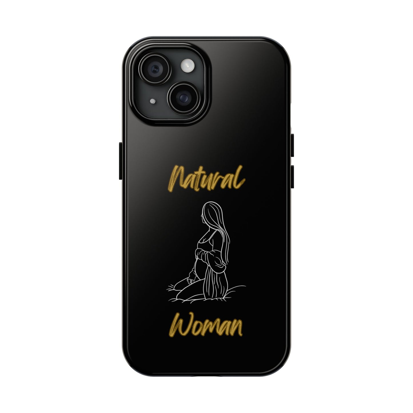 Natural Woman Expecting (WL)Tough Phone Cases BLACK