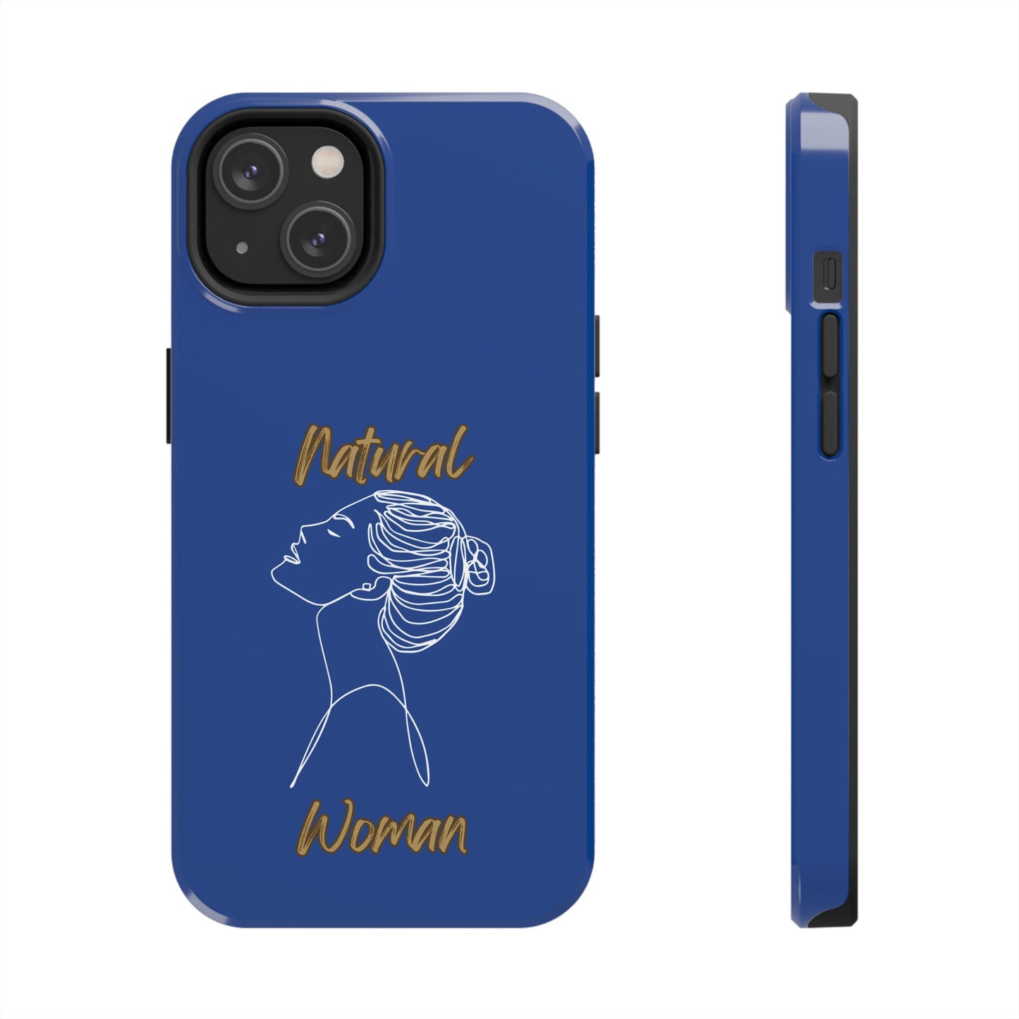 Natural Woman Wet Bun (WL) Tough Phone Cases DARK BLUE
