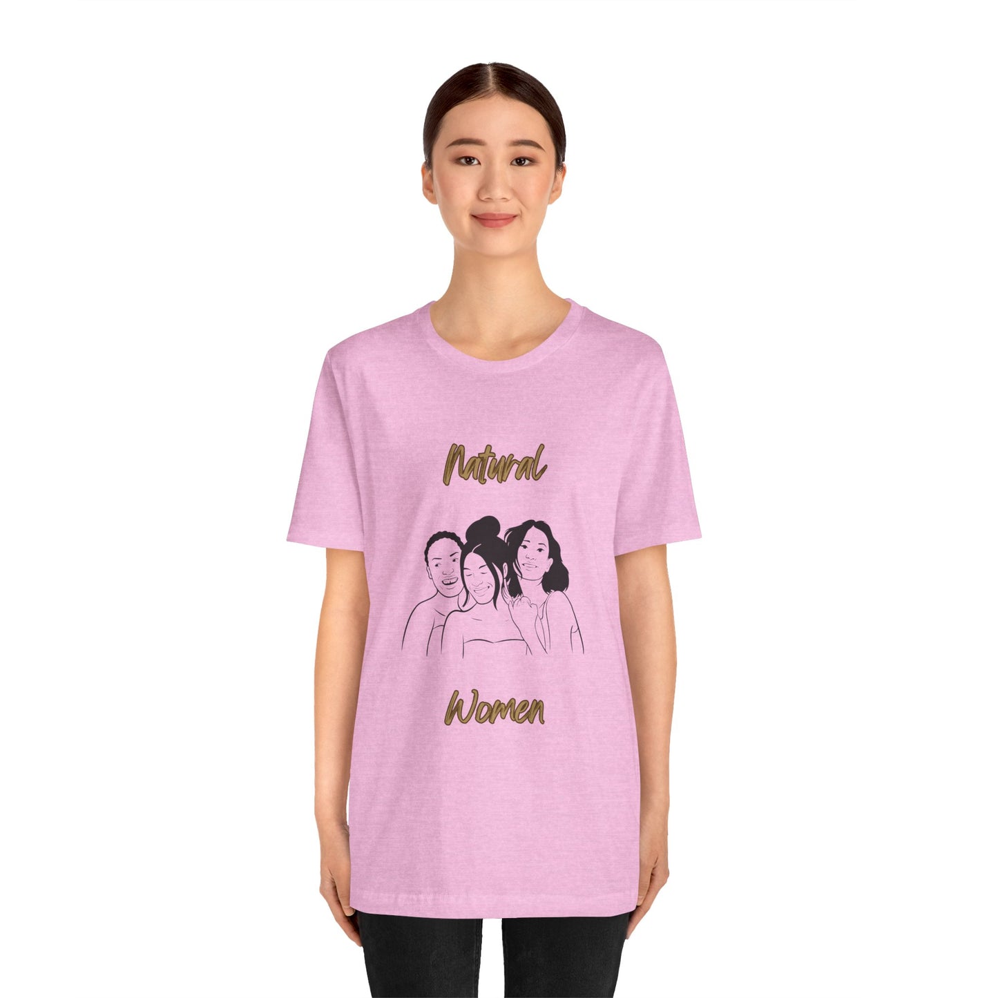 Natural Woman Laughing Friends (BL) Short Sleeve T-Shirt
