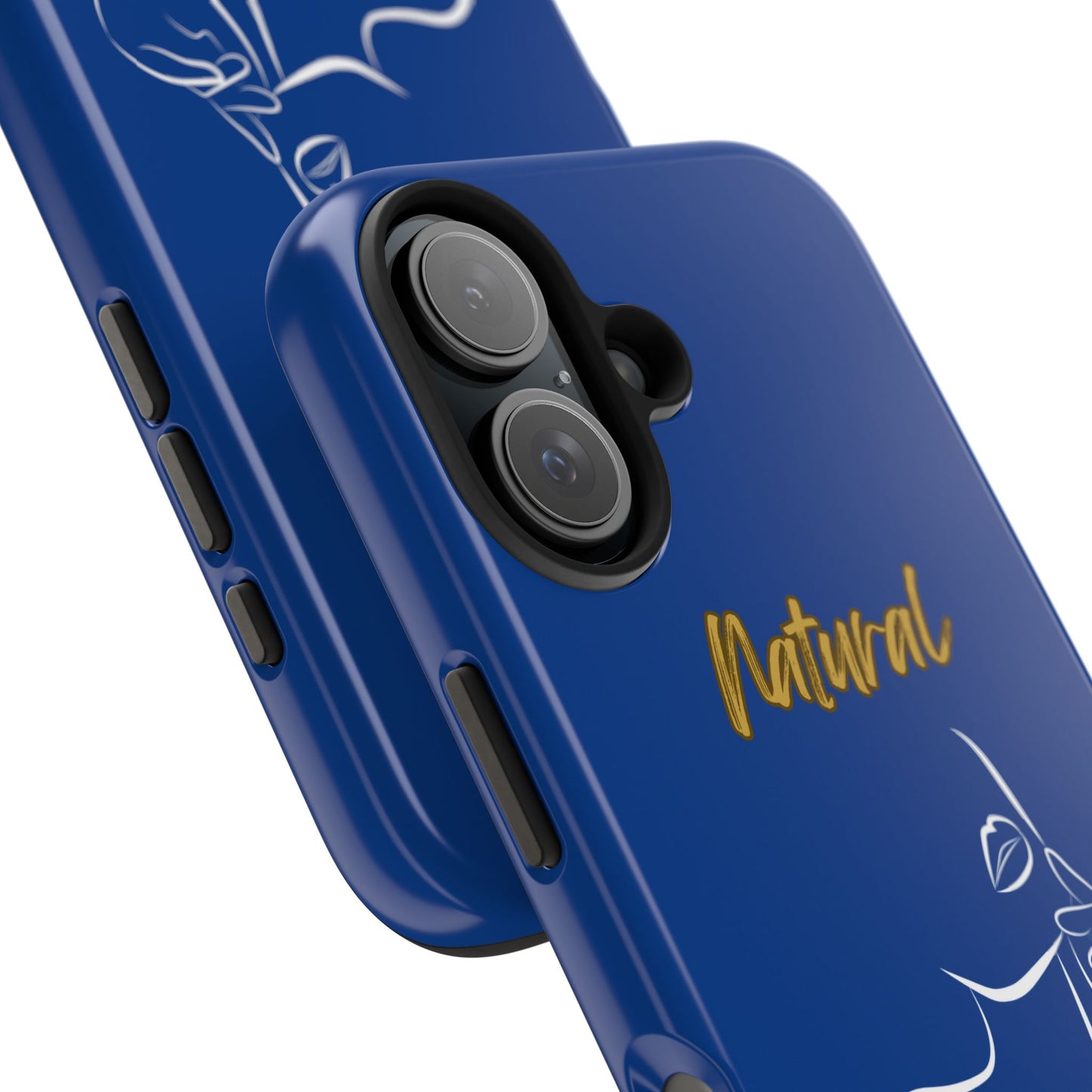 Natural Woman Chin Up (WL)Tough Phone Cases DARK BLUE