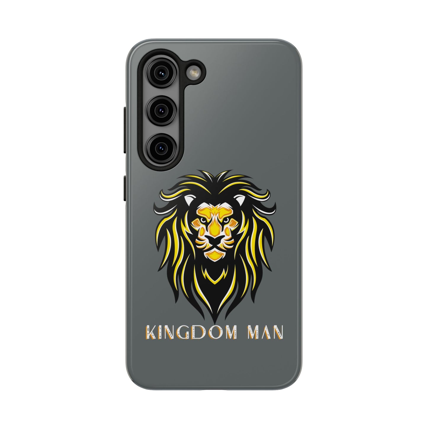 Kingdom Man (White-Gold Label) Tough Phone Case DARK GREY