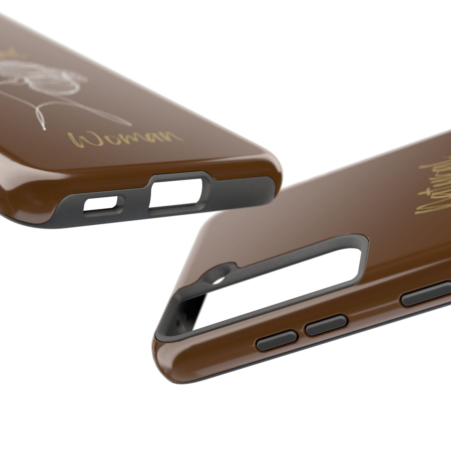 Natural Woman Wet Bun (WL) Tough Phone Cases BROWN