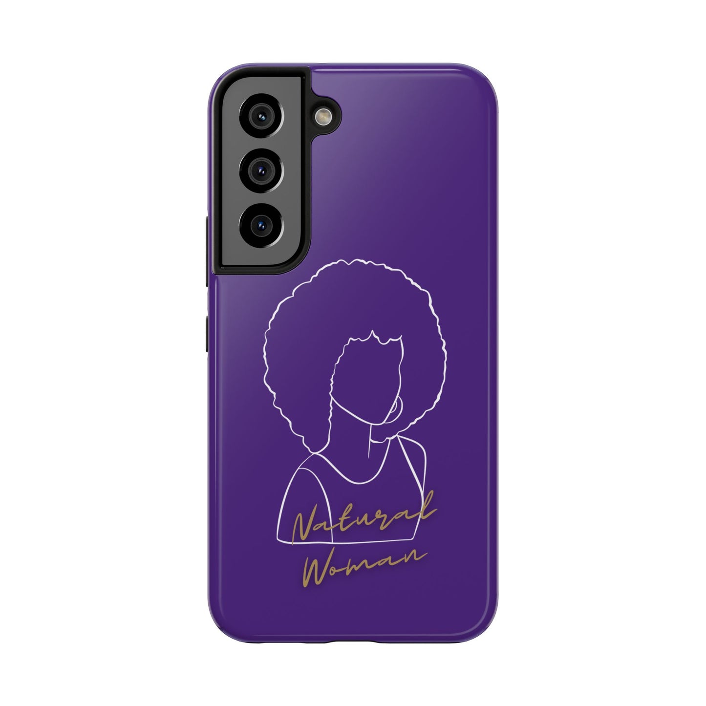 Natural Woman Afro (WL)Tough Phone Cases PURPLE