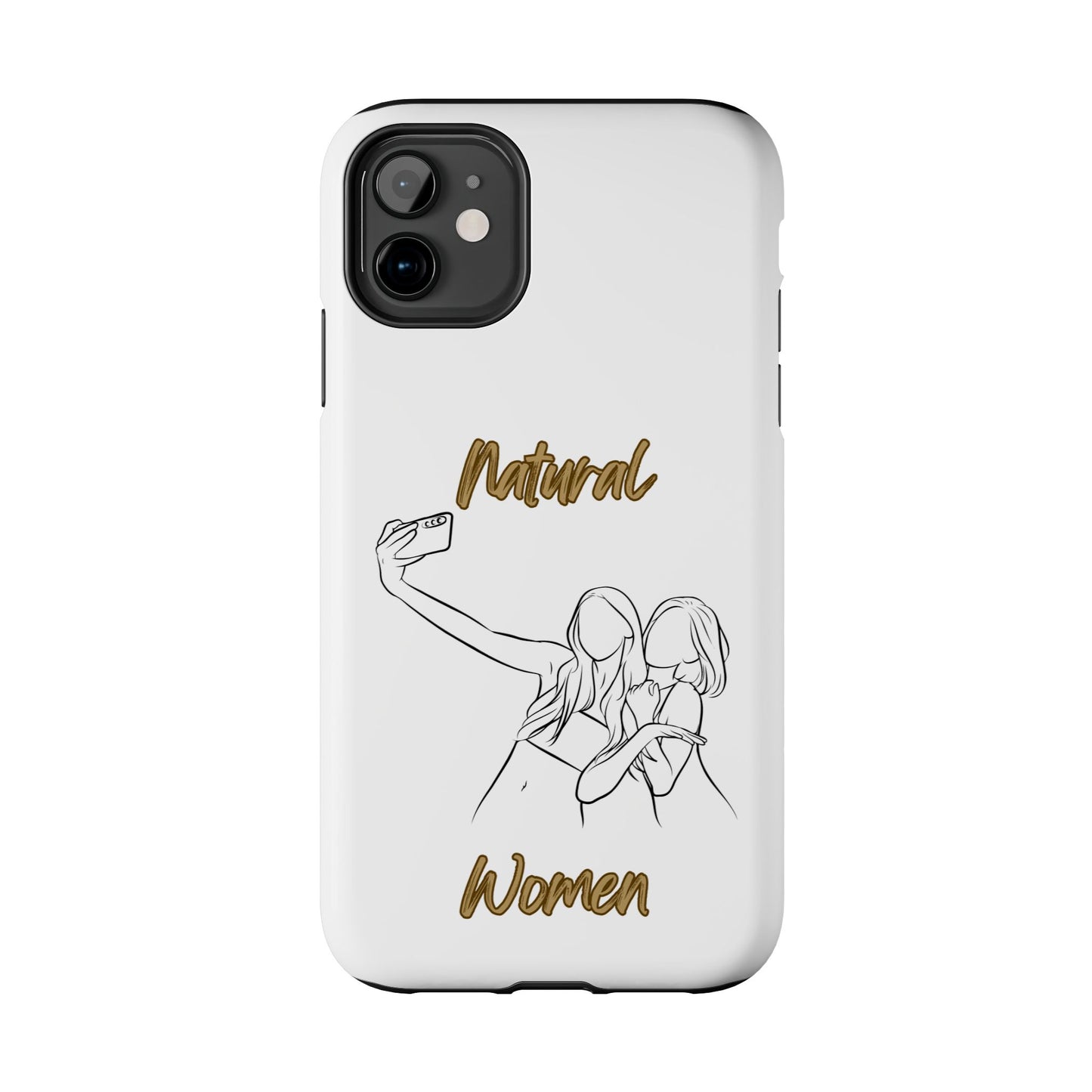 Natural Woman Friends Selfie (BL)Tough Phone Cases WHITE