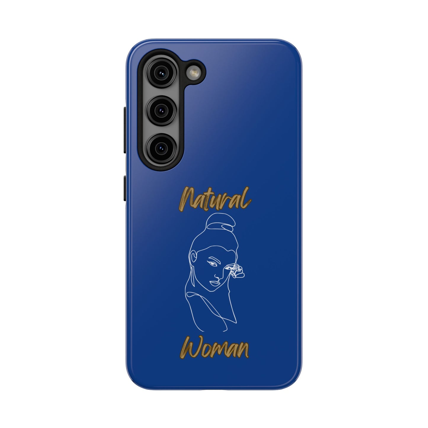 Natural Woman Sassy Bun (WL) Tough Phone Cases DARK BLUE