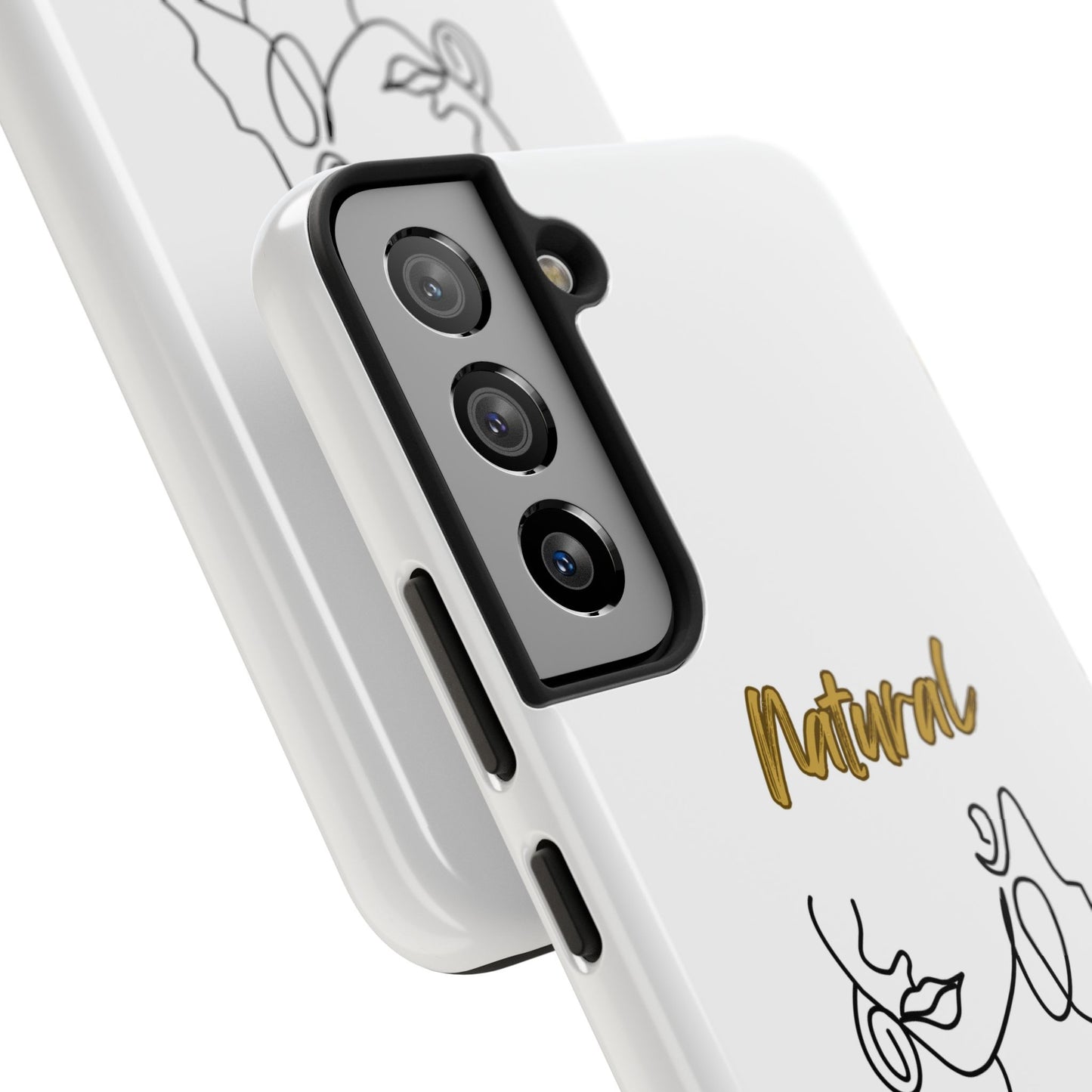 Natural Woman Lips (BL)Tough Phone Cases WHITE